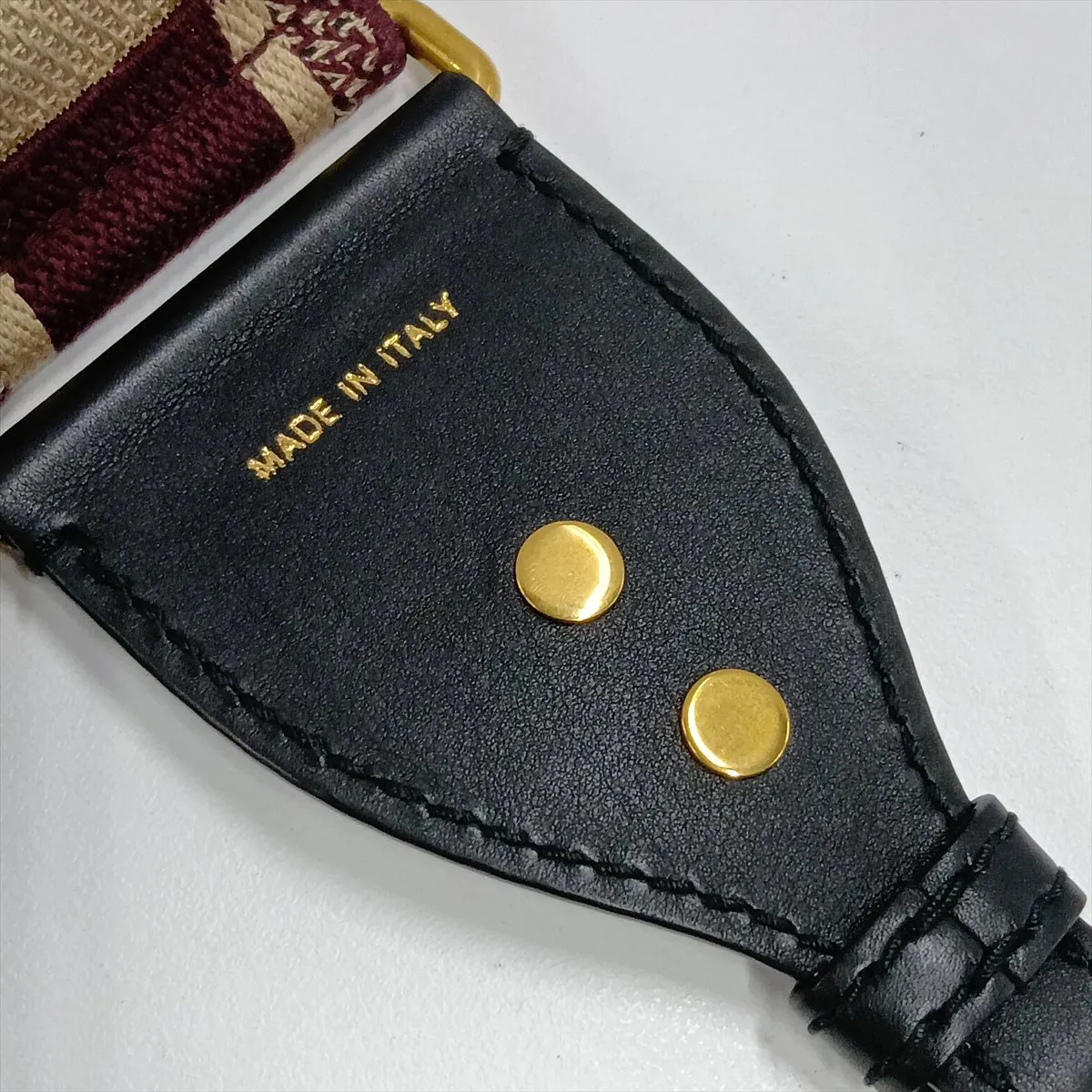 Trotter Saddle Bag Canvas x Leather 2-Way Shoulder Bag Red — view 12