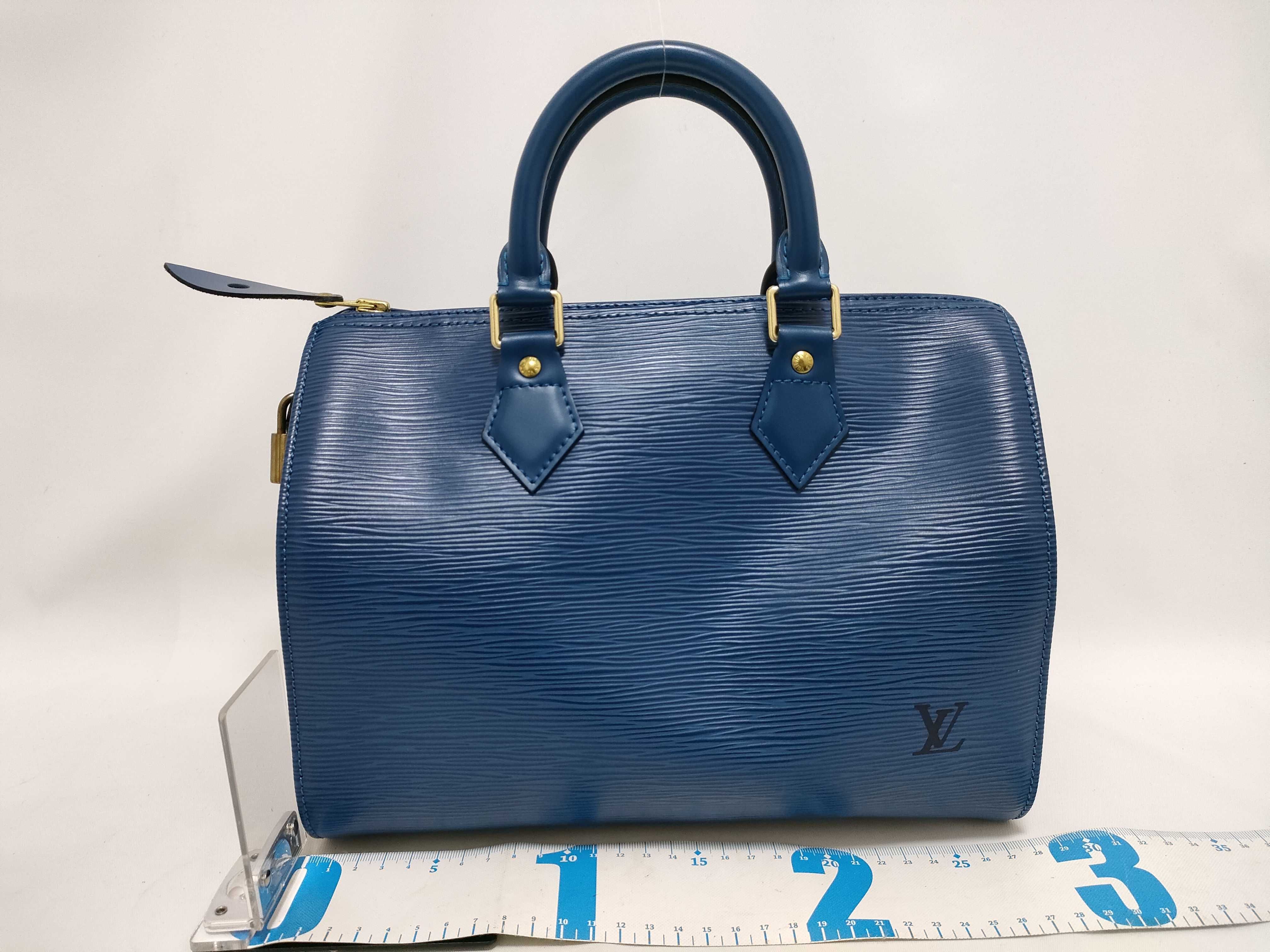 Epi Speedy 25 Blue SP0939 Handbag — view 2
