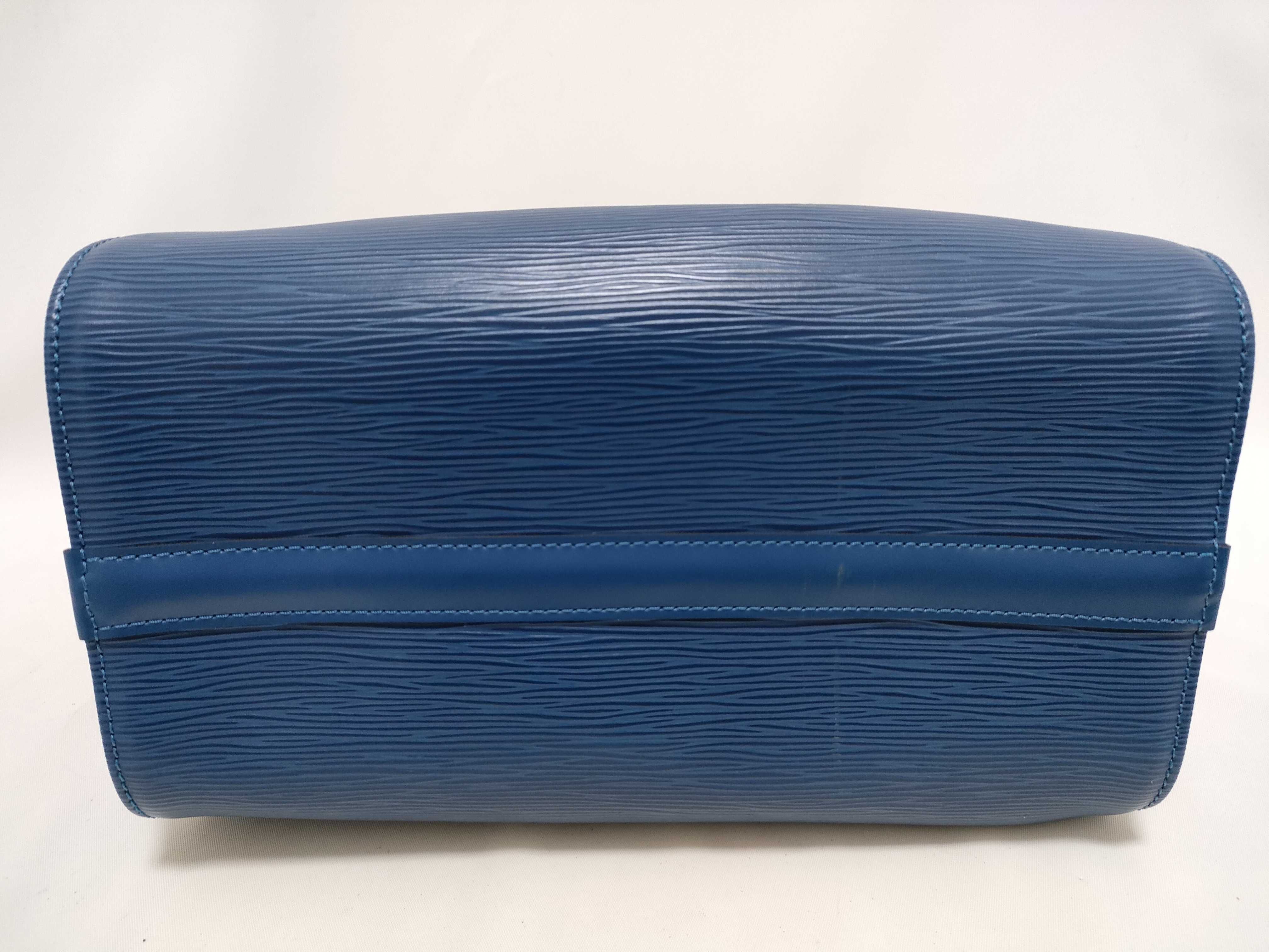 Epi Speedy 25 Blue SP0939 Handbag — view 8