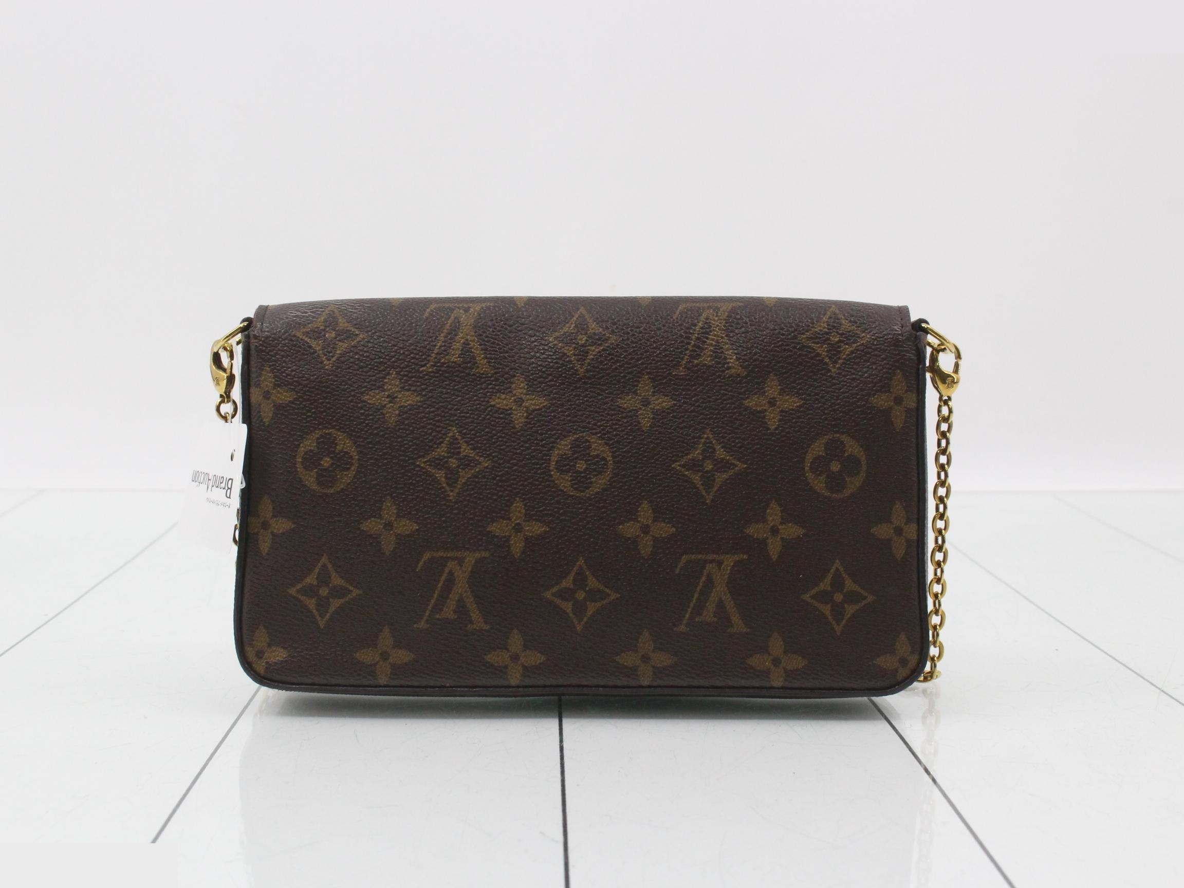 Monogram Pochette Felicie Fuchsia Shoulder Bag with Case — view 2