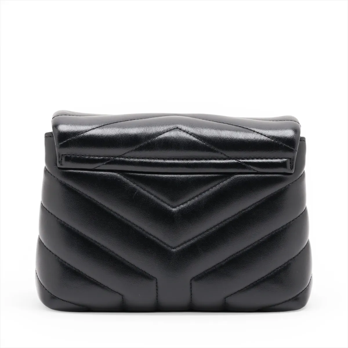 Loulou Leather Shoulder Bag, Black, 630951 — view 2