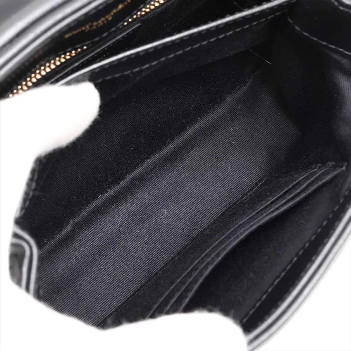 Loulou Leather Shoulder Bag, Black, 630951 — view 7