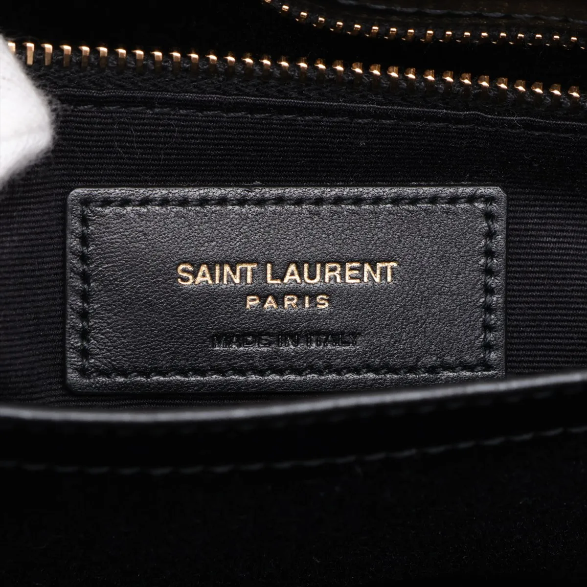 Loulou Leather Shoulder Bag, Black, 630951 — view 9