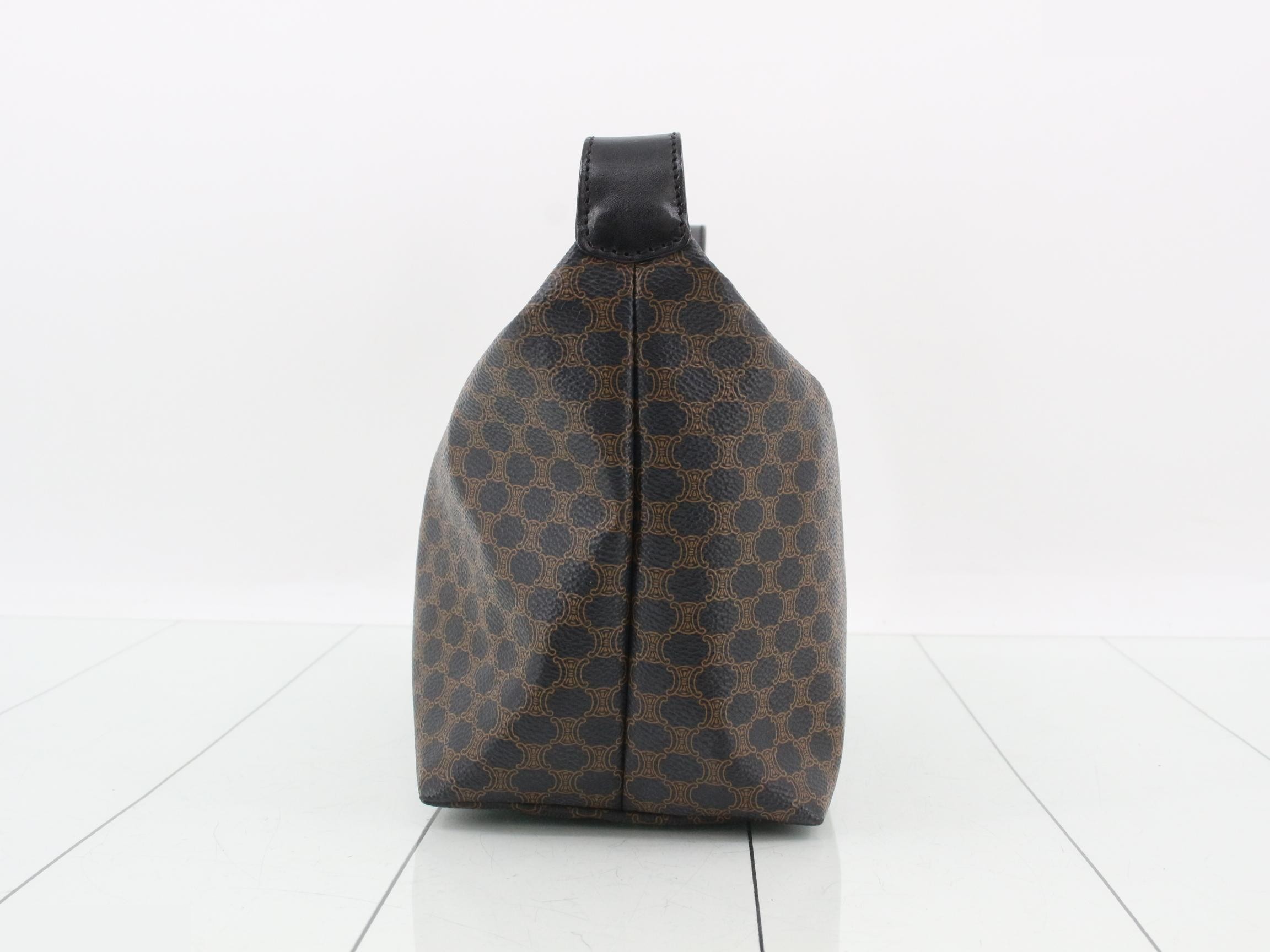 Macadam PVC/Leather One-Shoulder Bag, Black — view 3