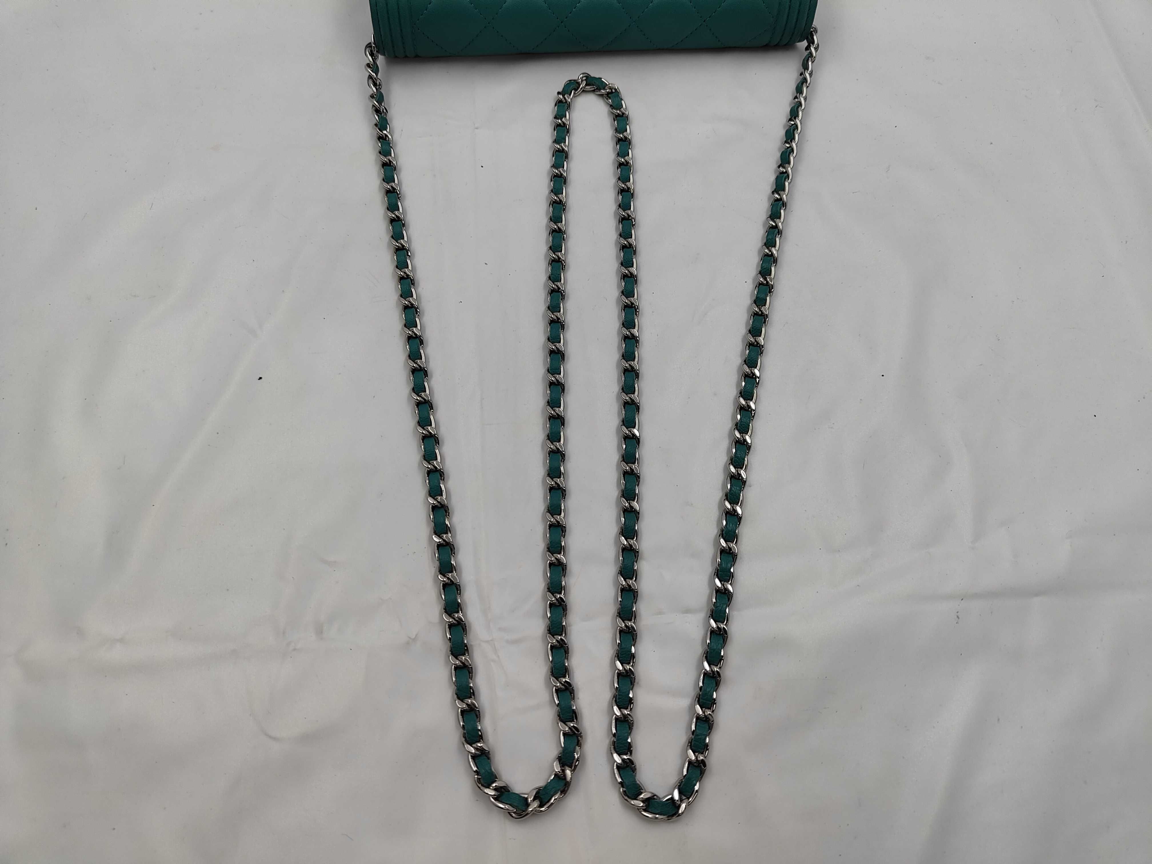 Lambskin Matelassé Chain Shoulder Bag (with seal and card) — view 3