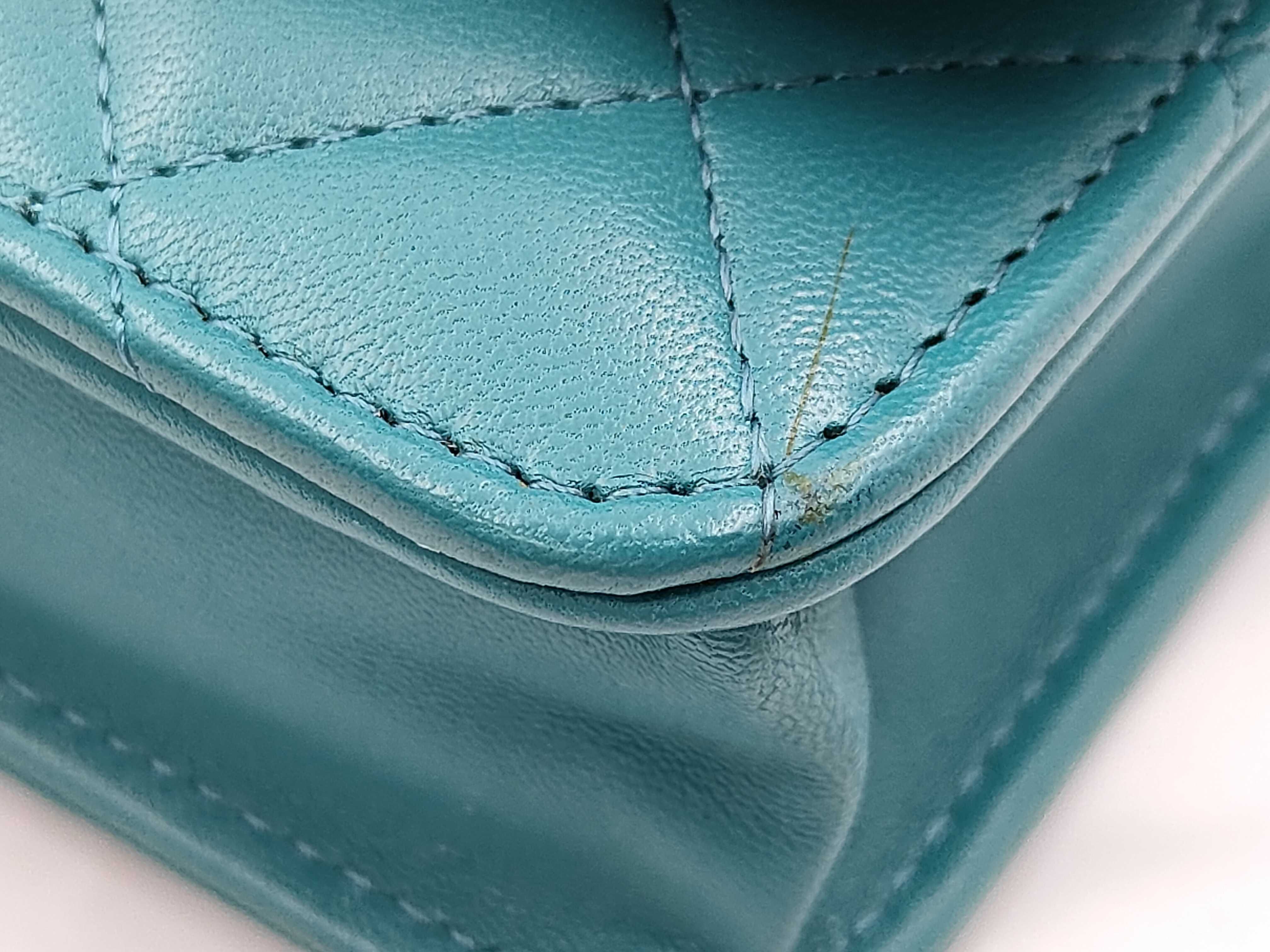 Lambskin Matelassé Chain Shoulder Bag (with seal and card) — view 5