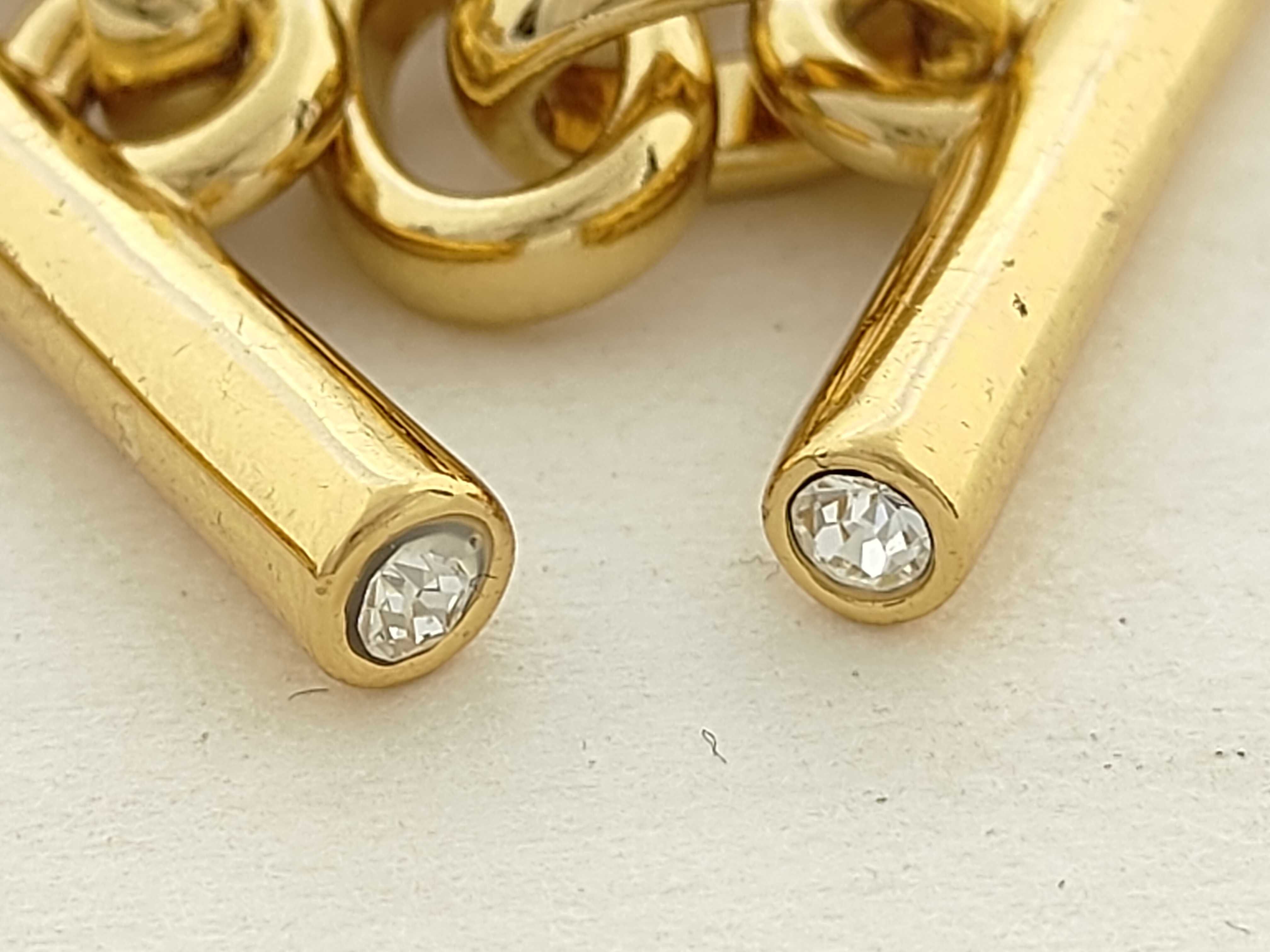 Interlocking G Rhinestone Chain Belt — view 10