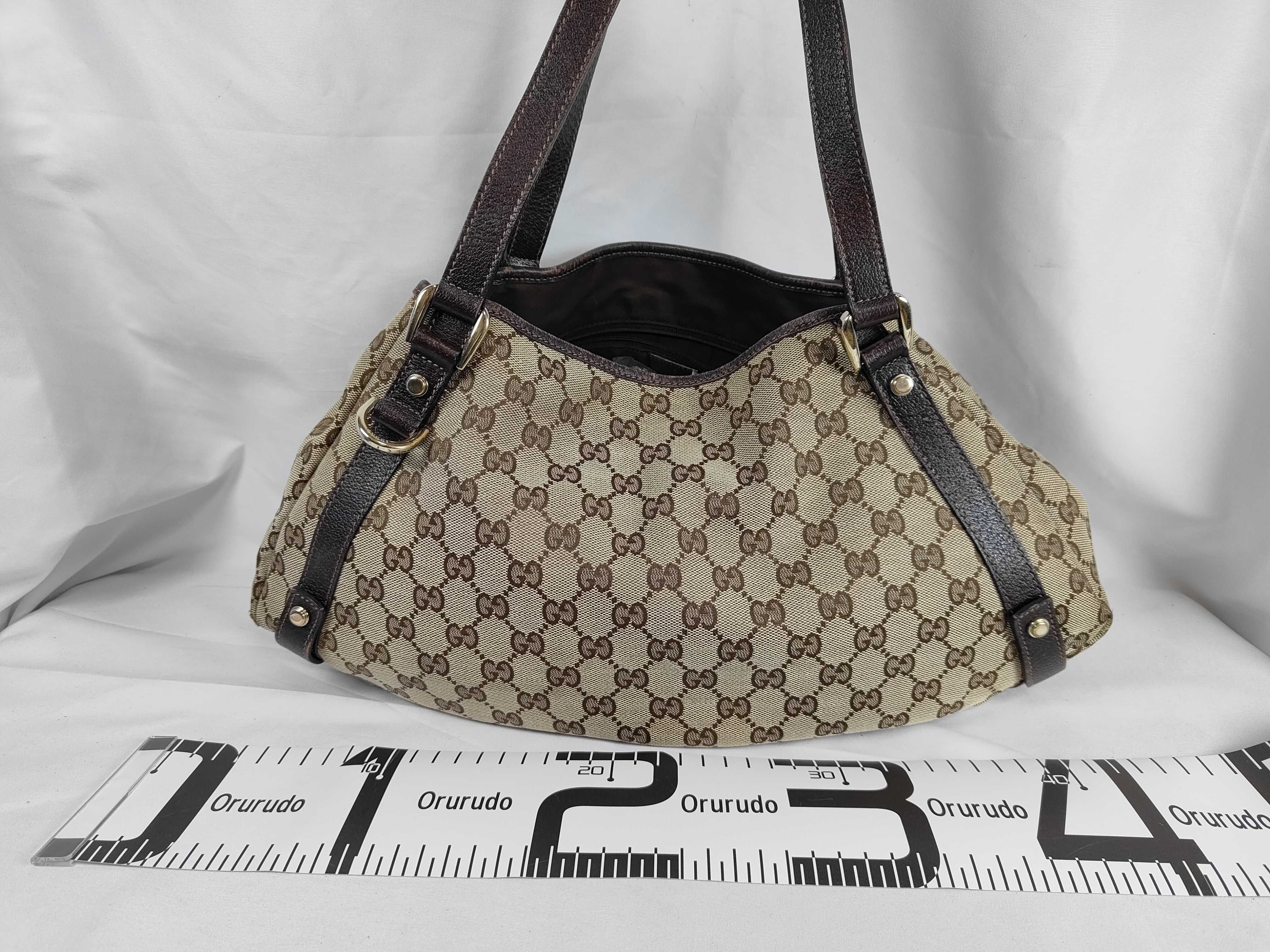 GG Canvas Abbey Line Tote Bag — view 2