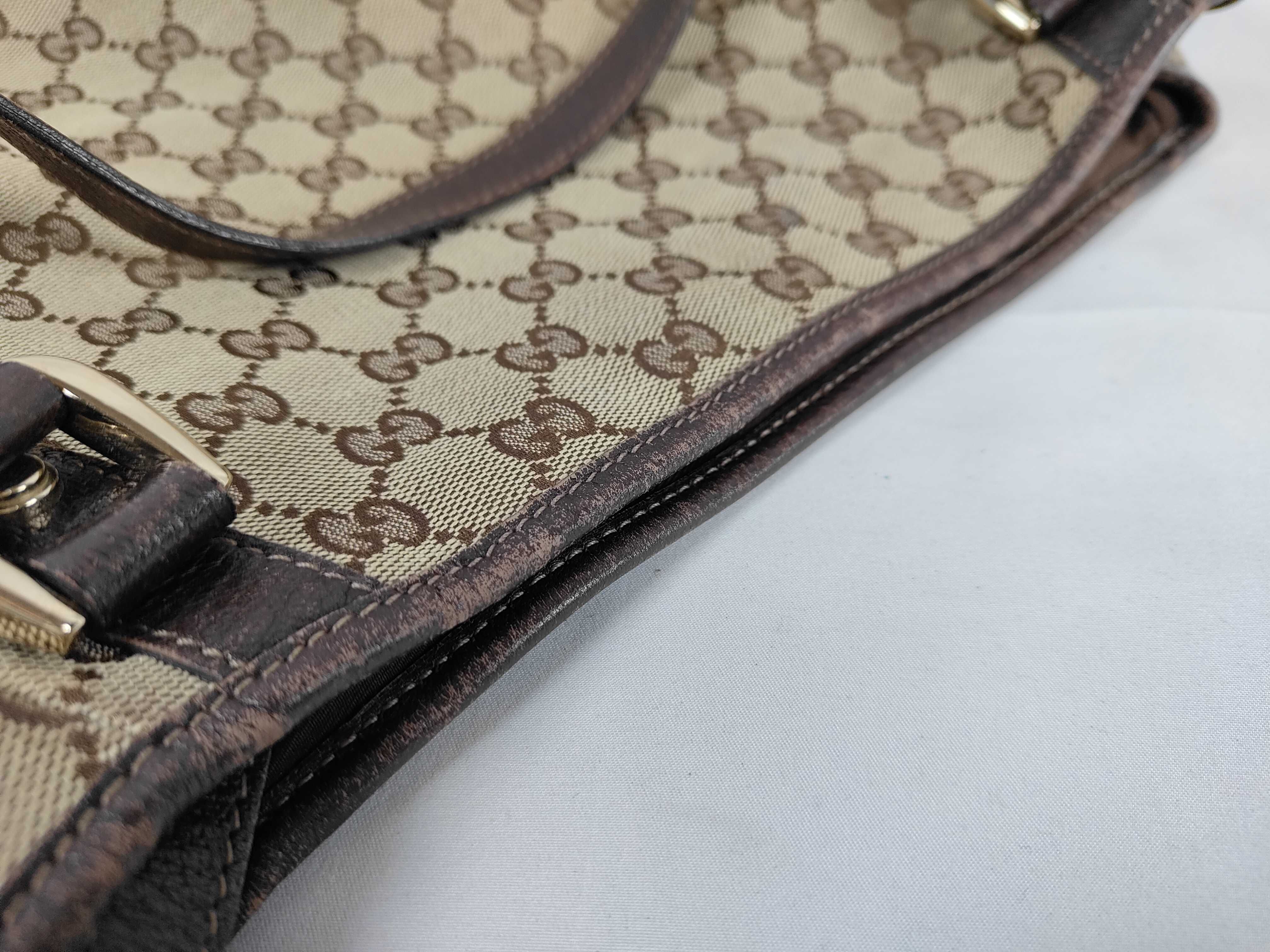 GG Canvas Abbey Line Tote Bag — view 12