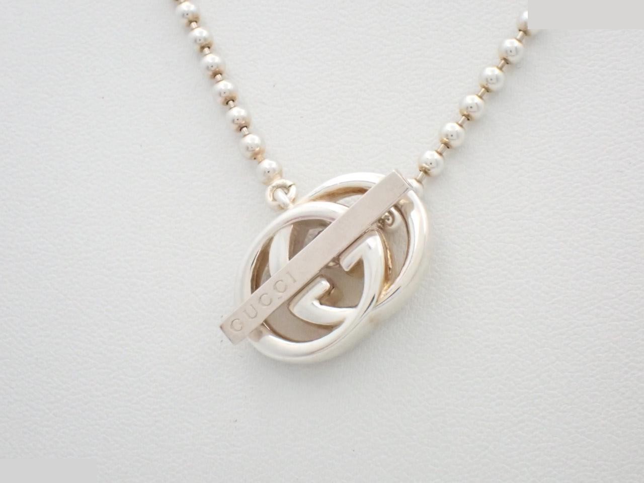 SV925 Interlocking G Ball Chain Necklace, 20.7g — view 2