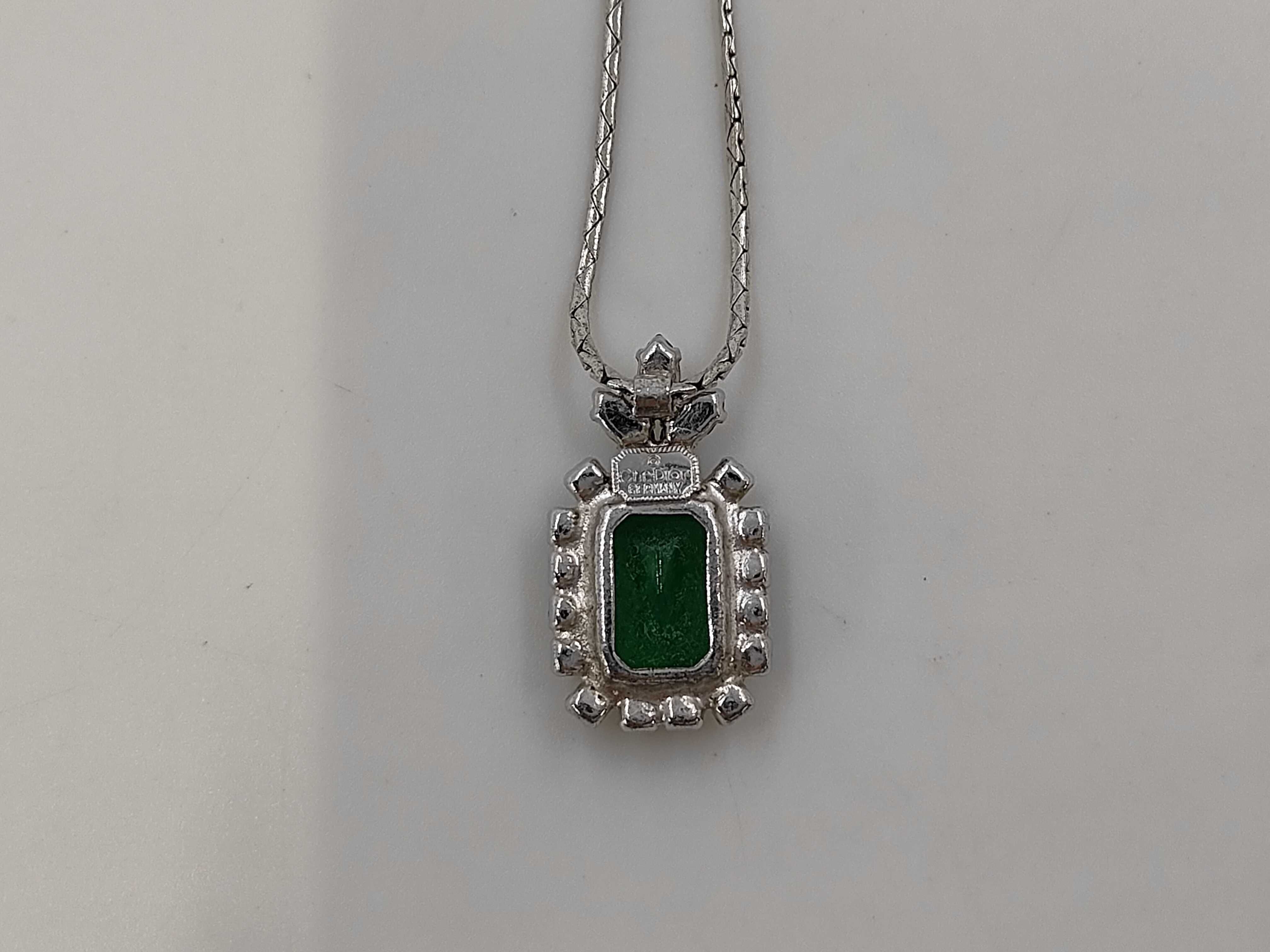 Silver Necklace with Stone — view 3