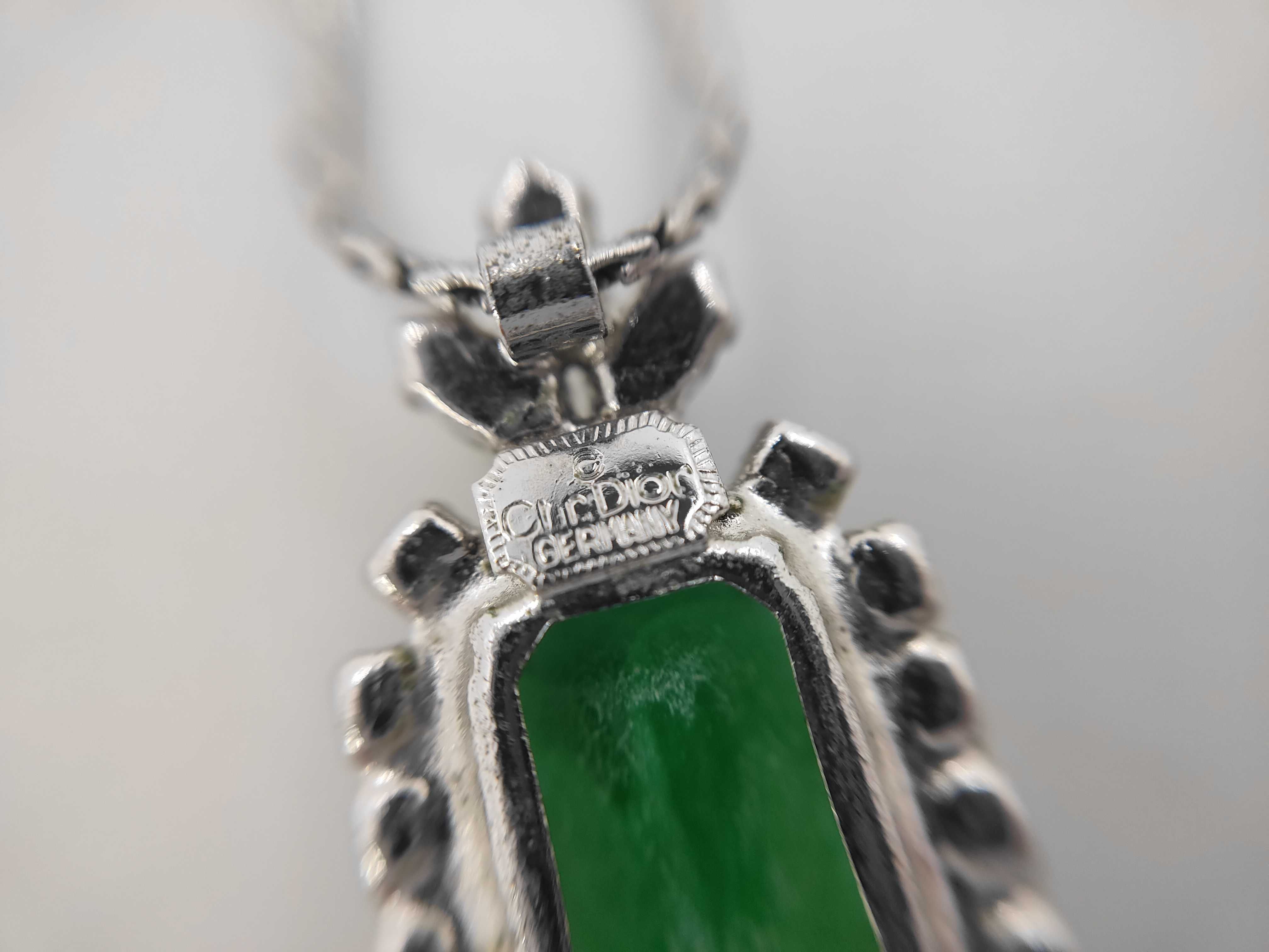 Silver Necklace with Stone — view 4