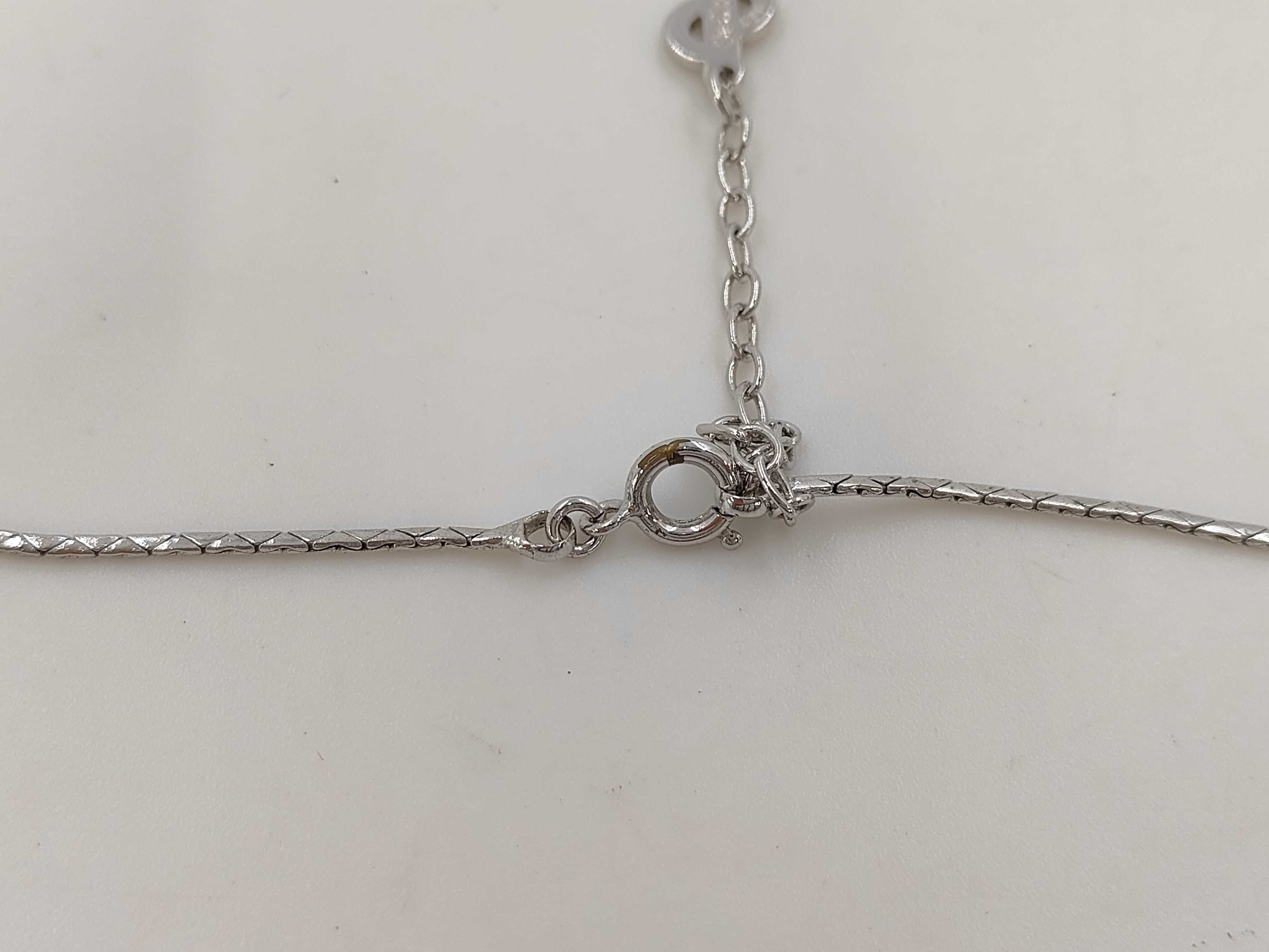 Silver Necklace with Stone — view 5