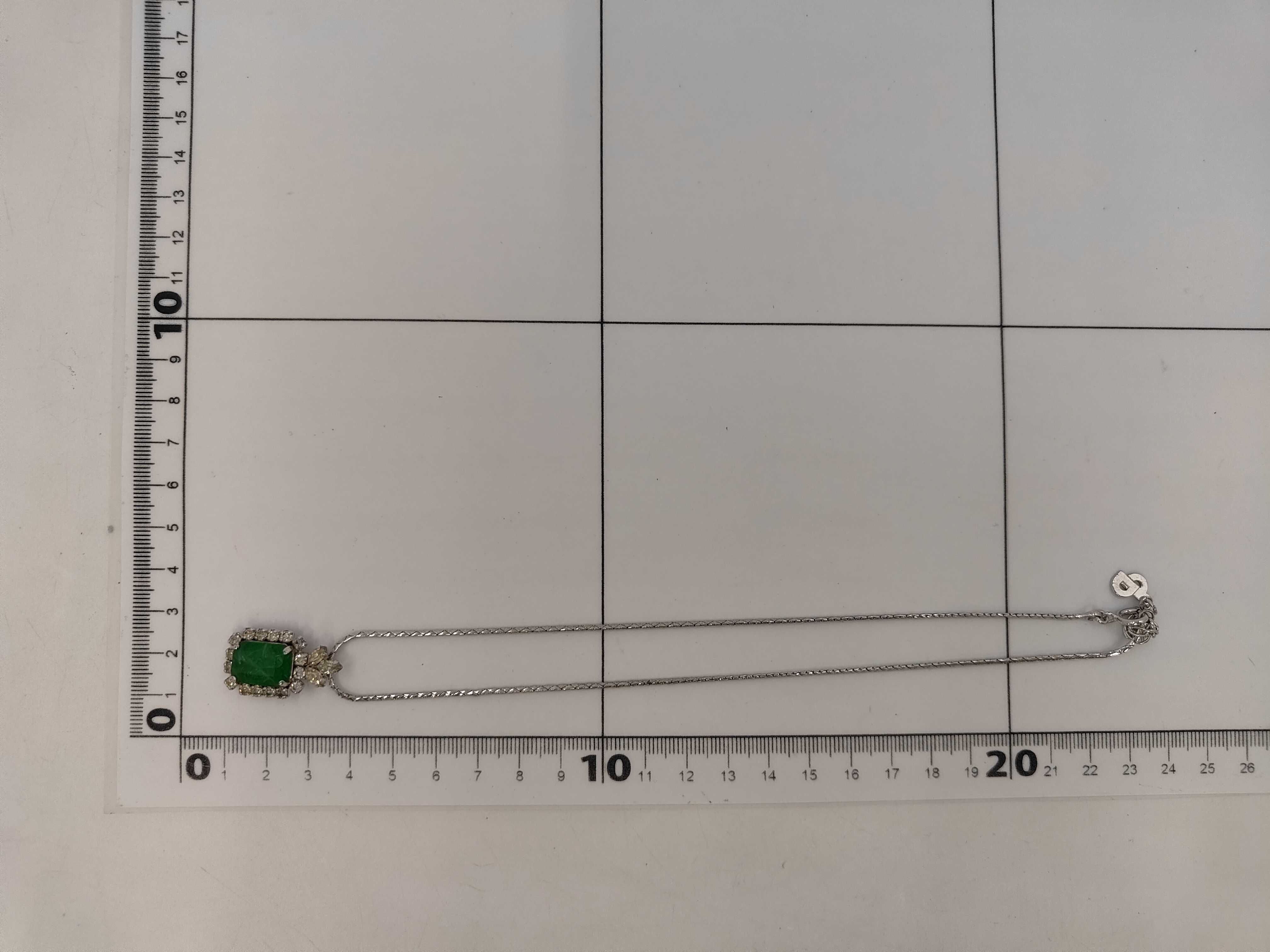 Silver Necklace with Stone — view 7