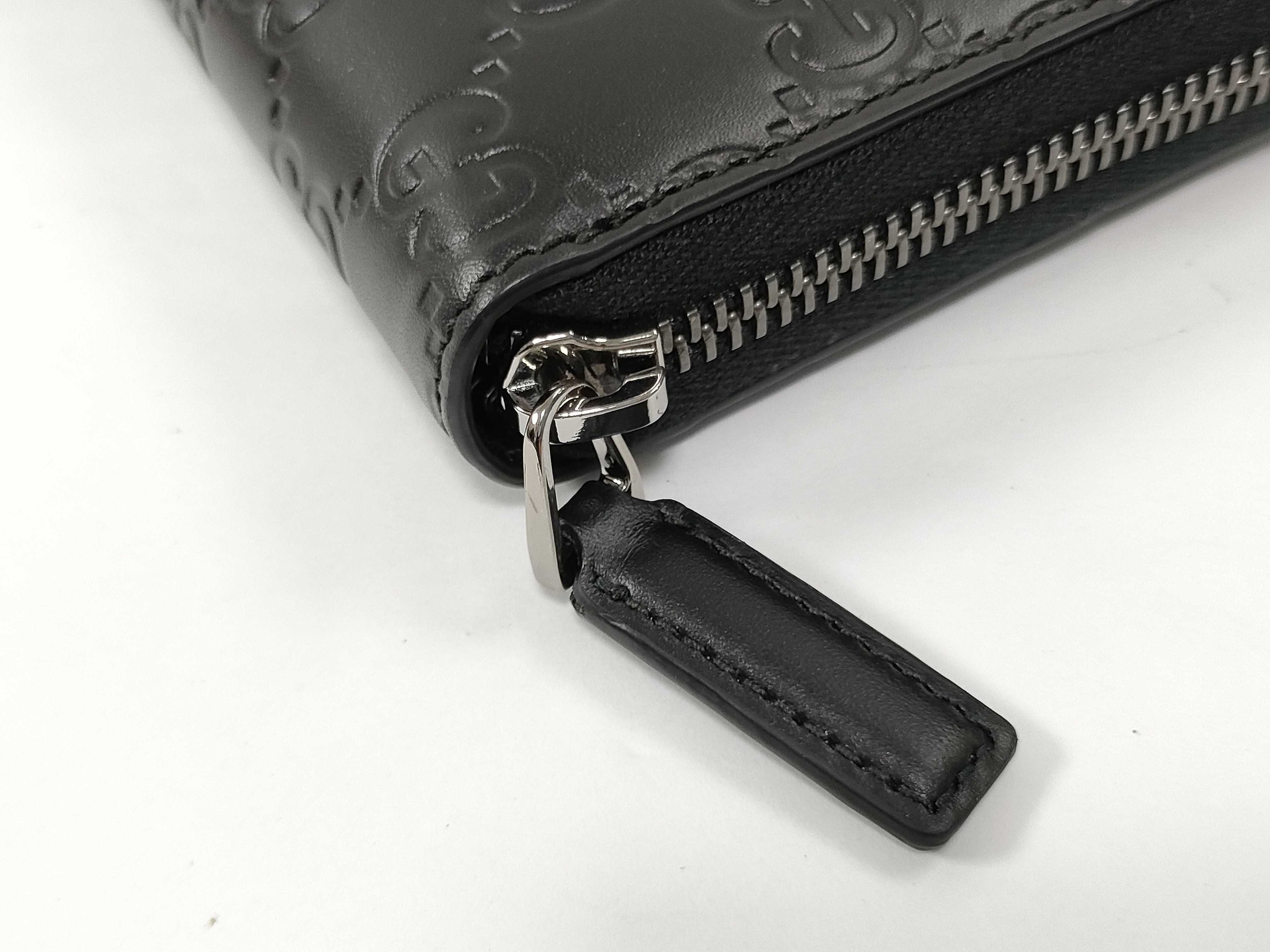 GG Round Zipper Black Long Wallet 307987・525040 Wallet — view 4