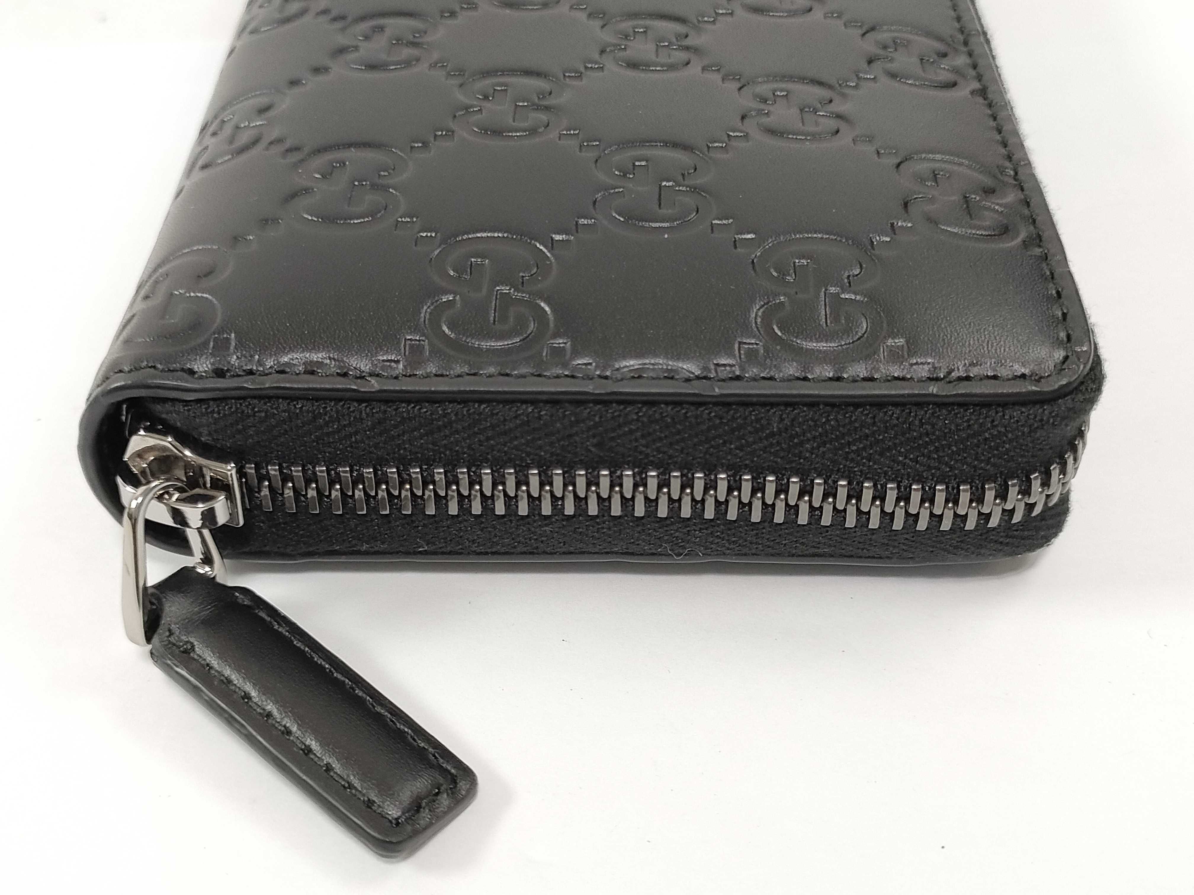 GG Round Zipper Black Long Wallet 307987・525040 Wallet — view 5
