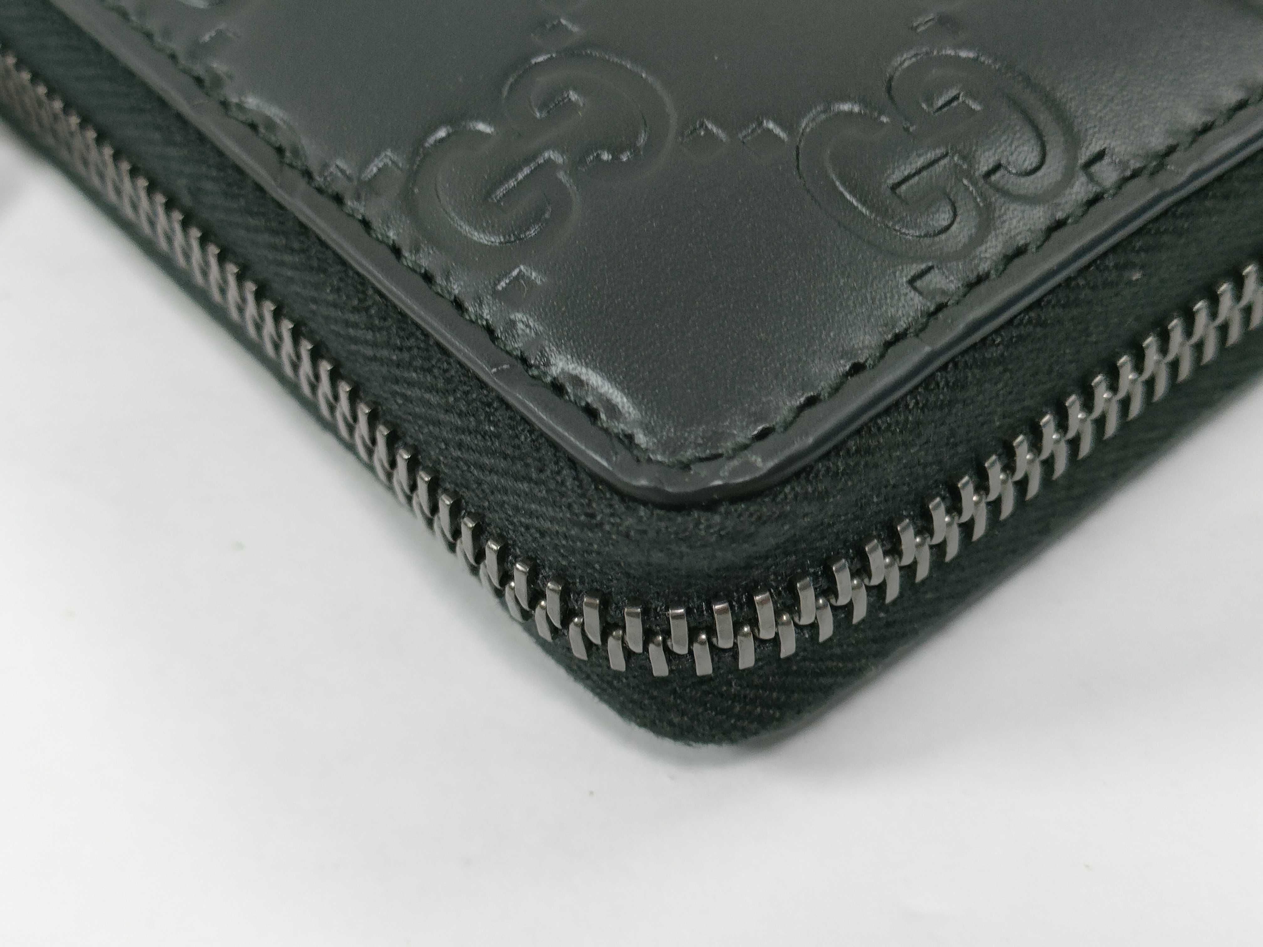 GG Round Zipper Black Long Wallet 307987・525040 Wallet — view 6
