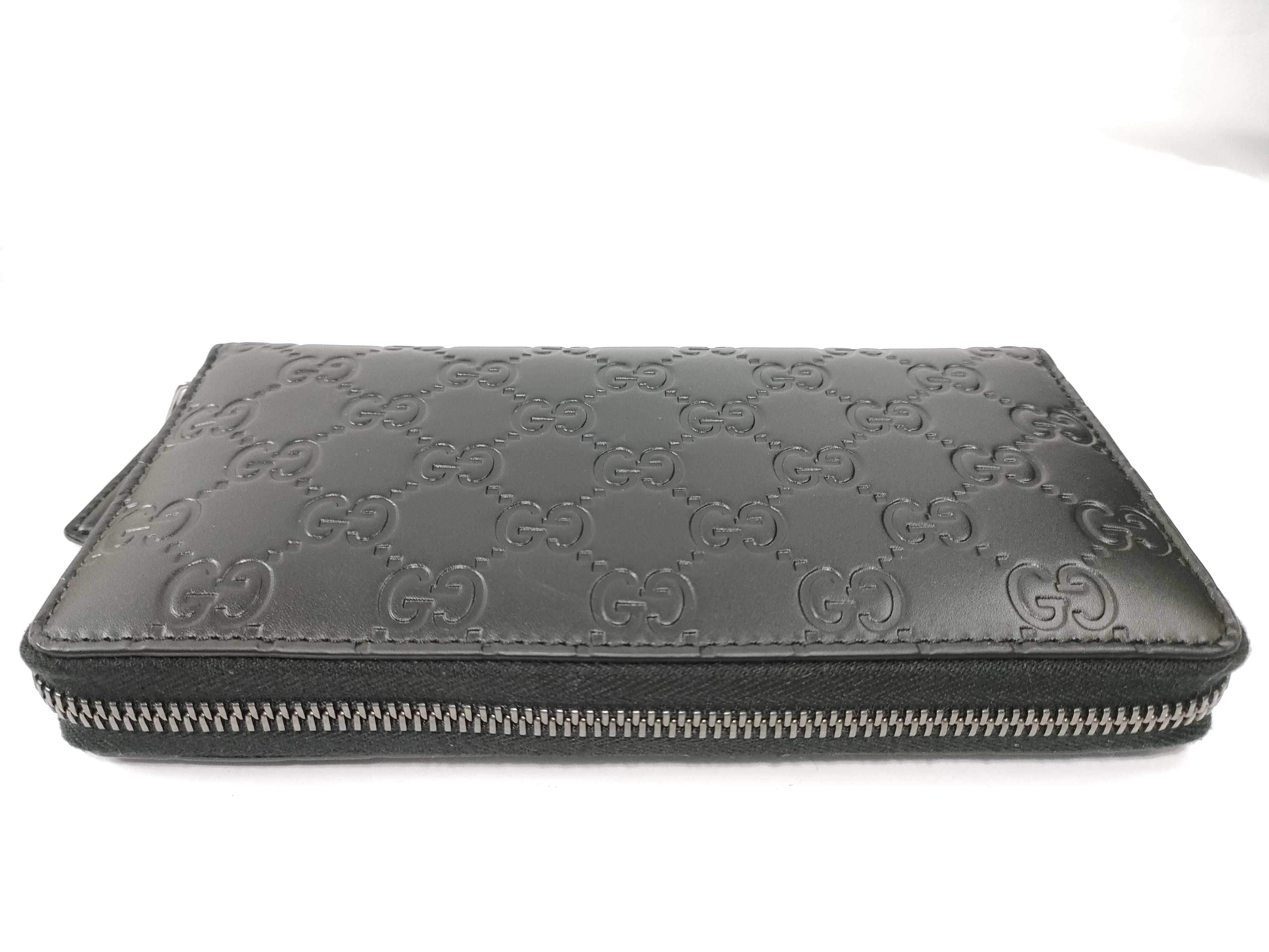 GG Round Zipper Black Long Wallet 307987・525040 Wallet — view 7
