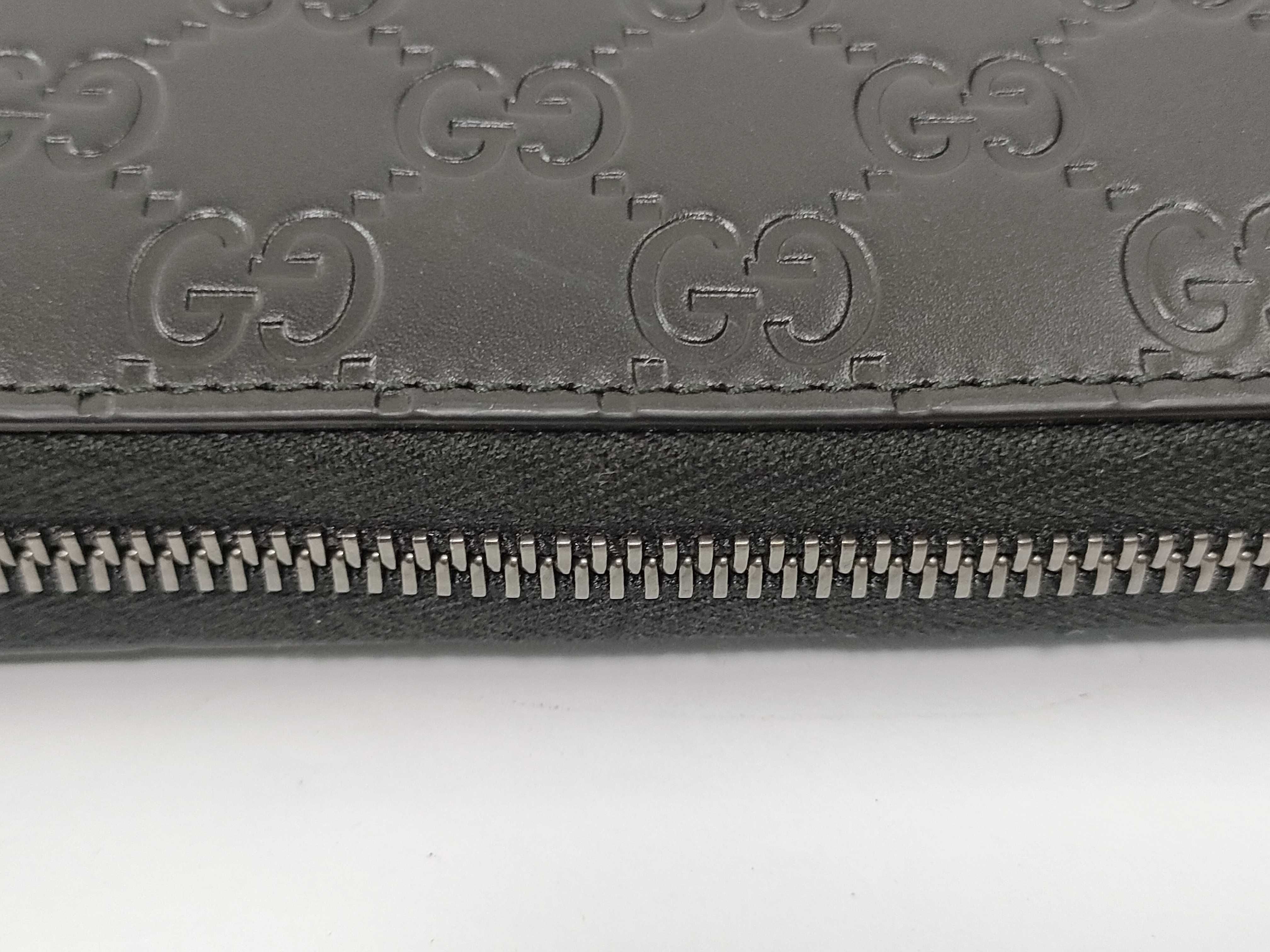 GG Round Zipper Black Long Wallet 307987・525040 Wallet — view 8