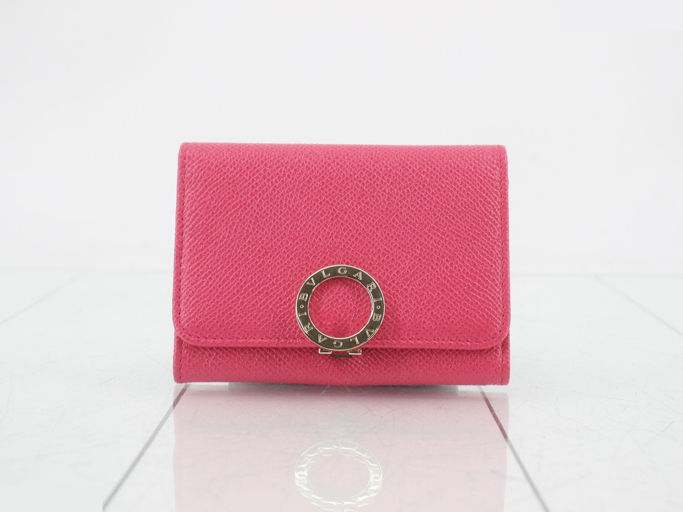 Card Case Leather Pink