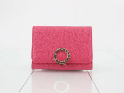 Card Case Leather Pink