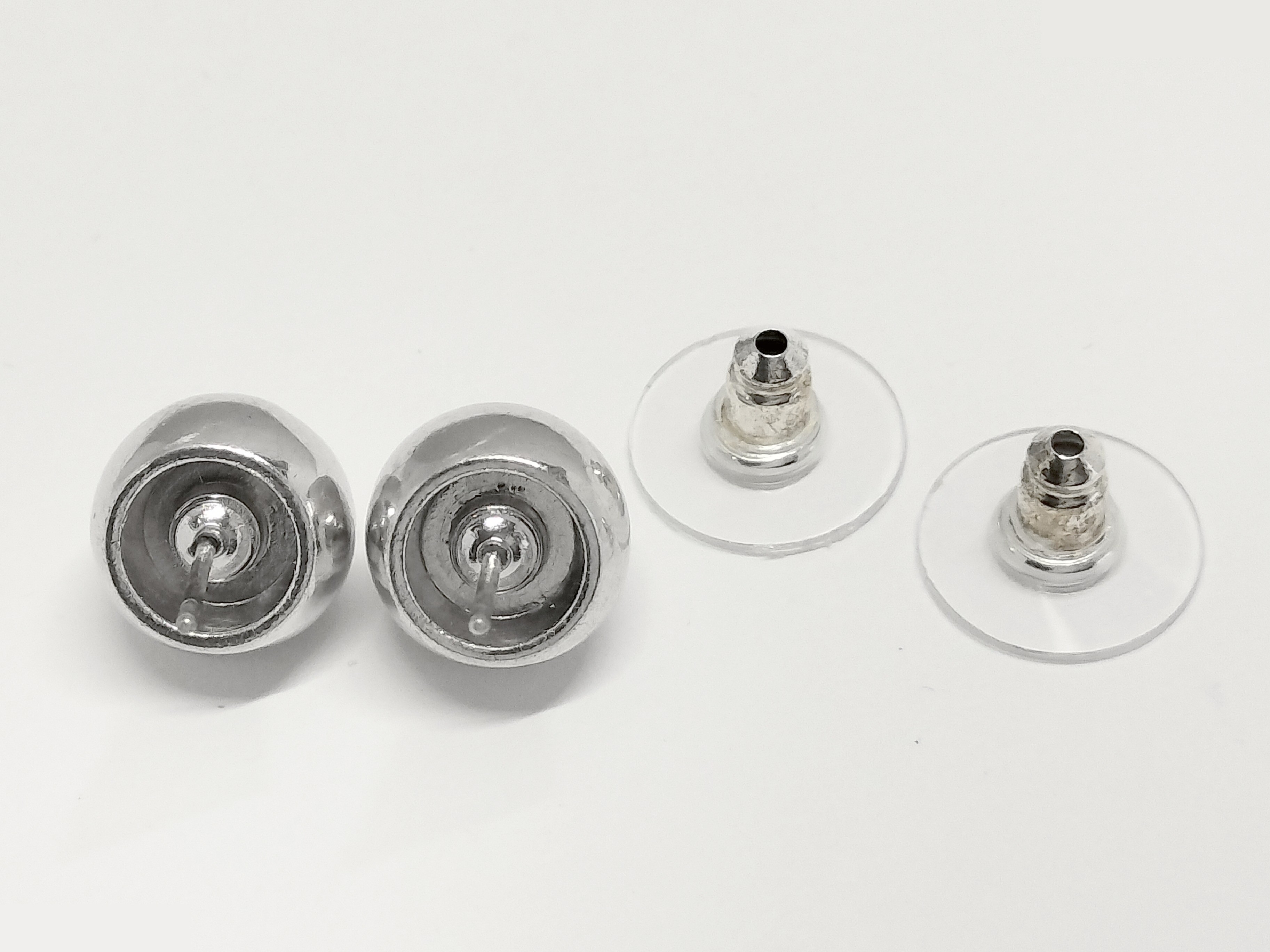 Coco Ball Silver Earrings — view 2