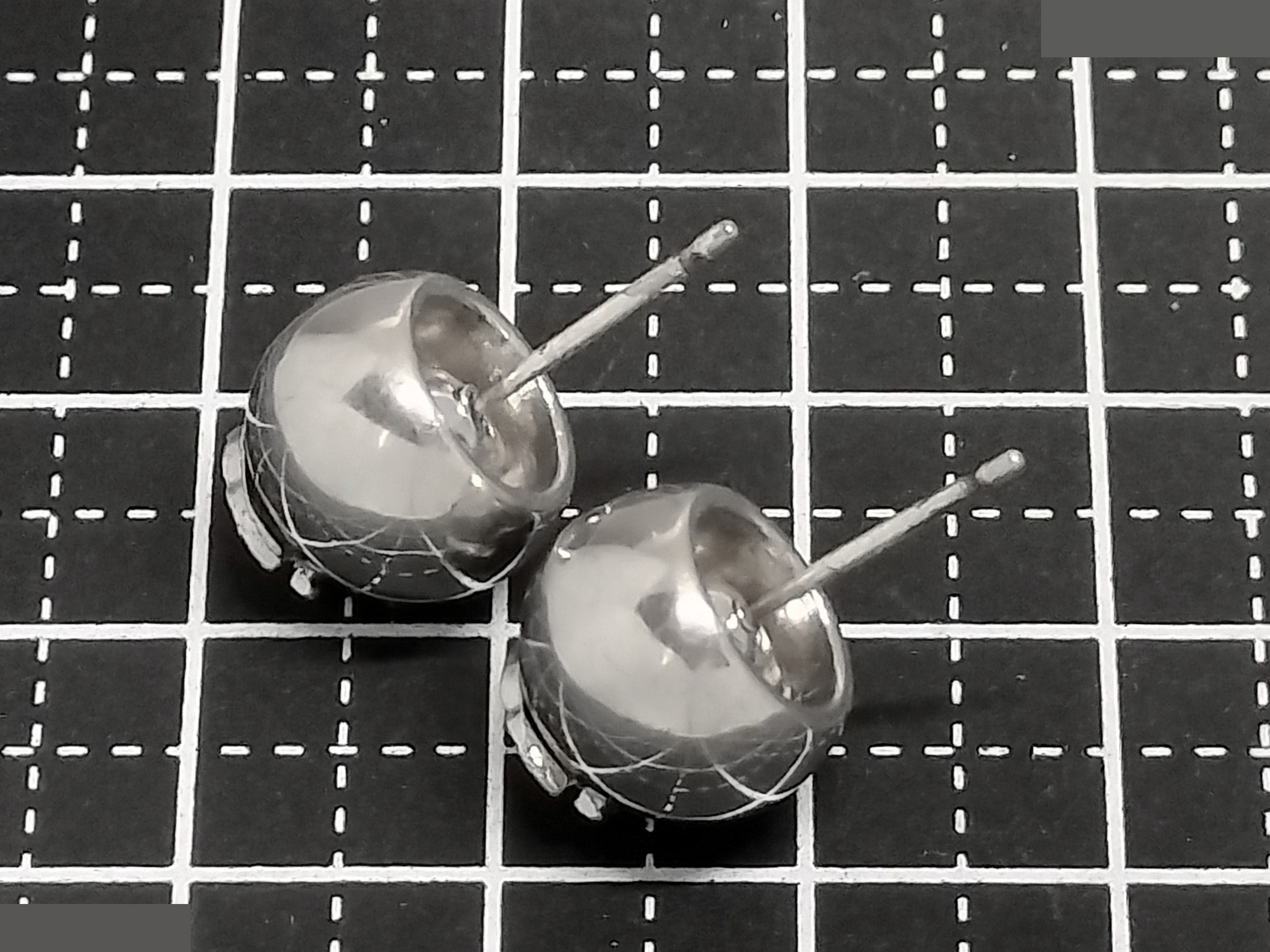 Coco Ball Silver Earrings — view 4