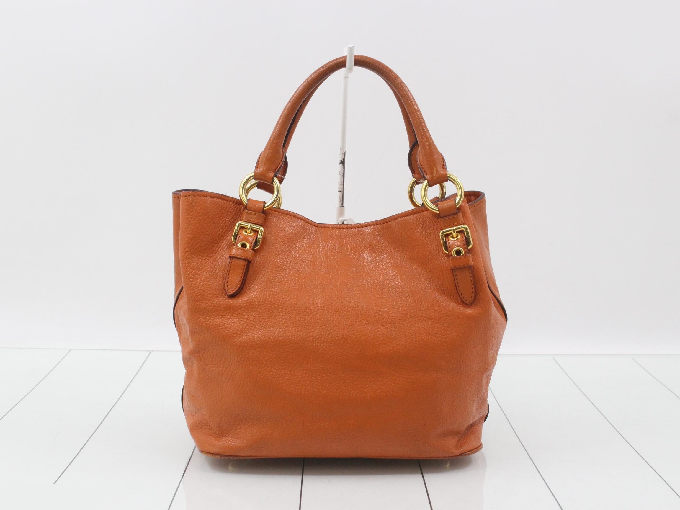 Other lines: Bags - 2-way bag with long strap, leather, orange — view 2