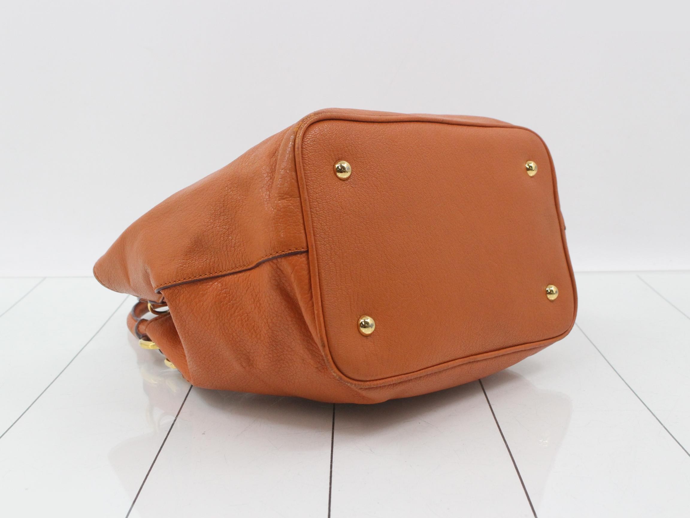 Other lines: Bags - 2-way bag with long strap, leather, orange — view 5