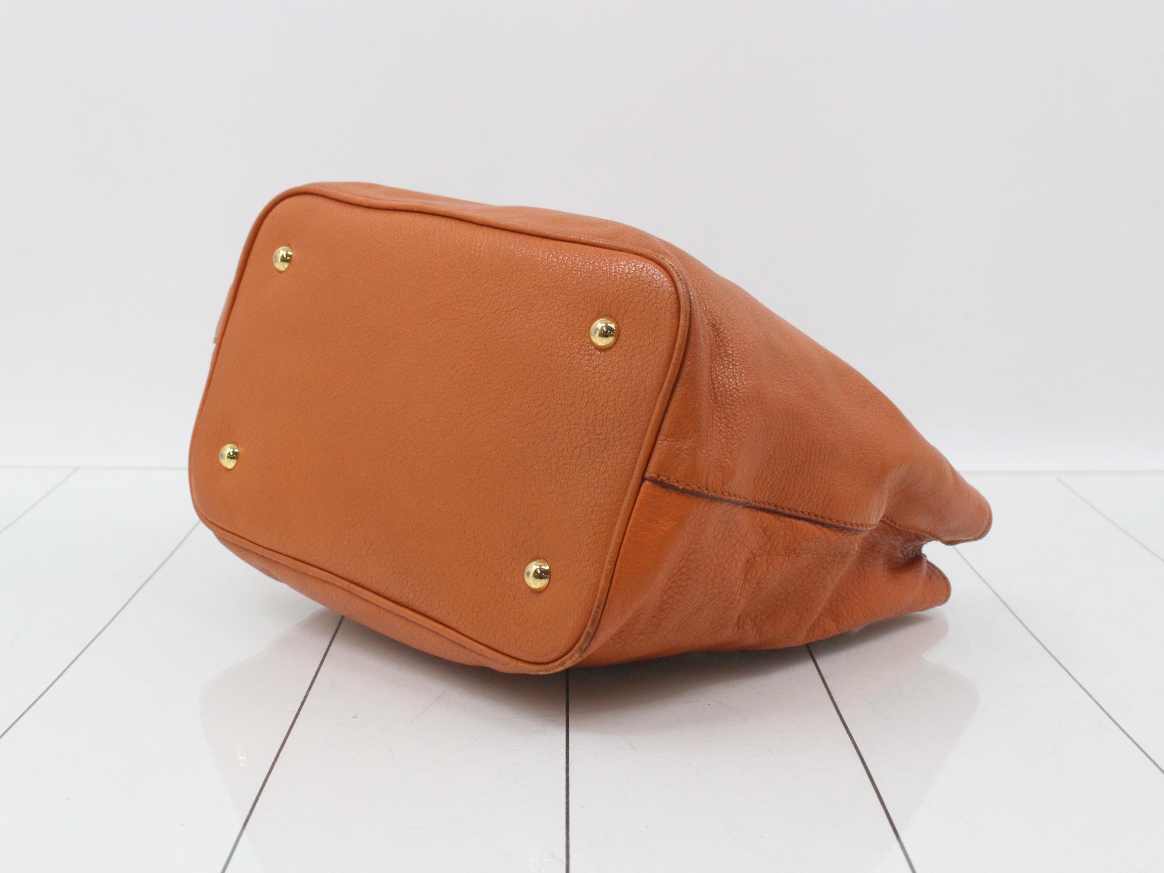 Other lines: Bags - 2-way bag with long strap, leather, orange — view 6