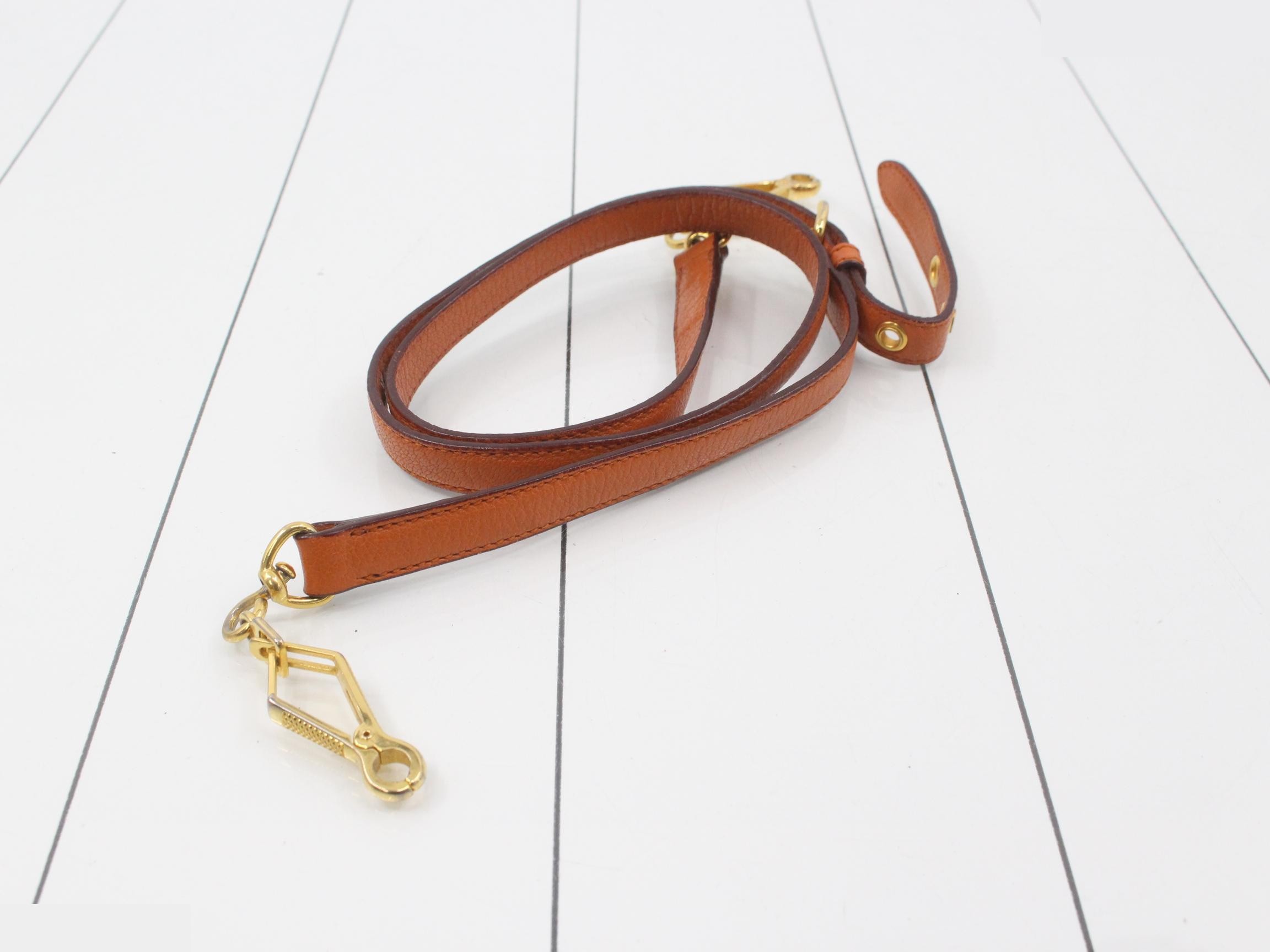Other lines: Bags - 2-way bag with long strap, leather, orange — view 7