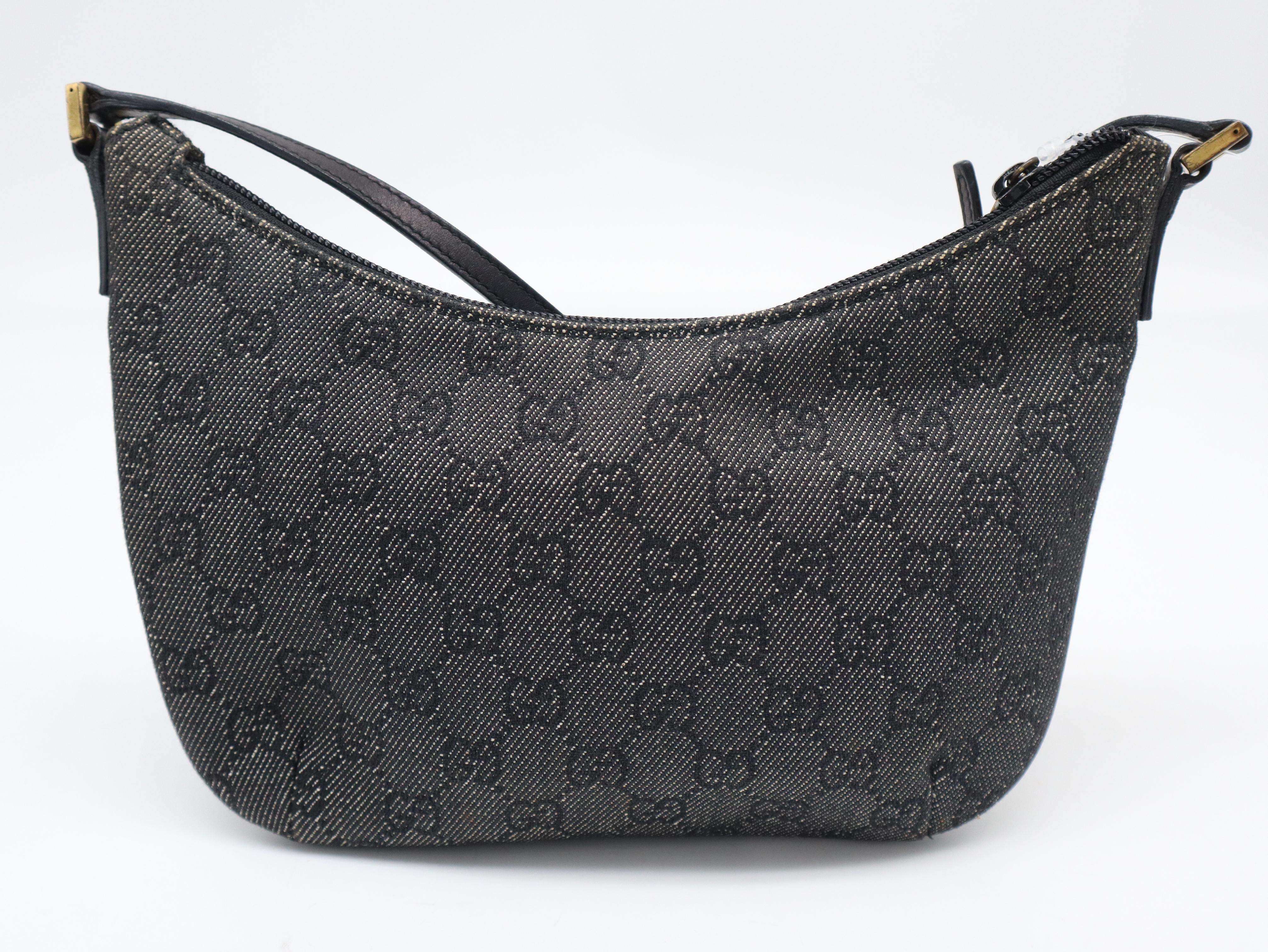 32160GG Canvas Handbag, Gray — view 2