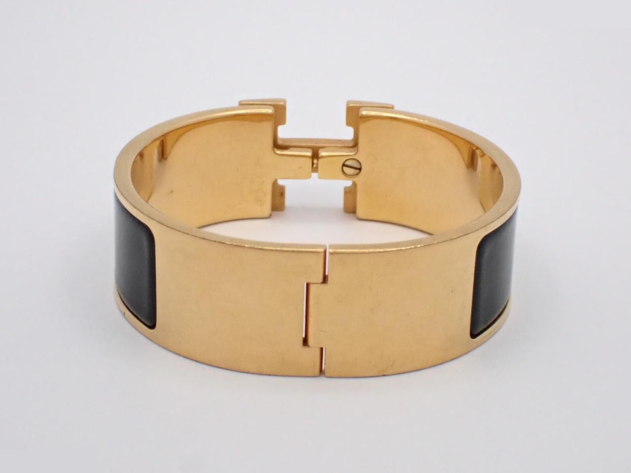 Bracelet, "Click H," Black, Wrist circumference approximately 16.5 cm — view 2