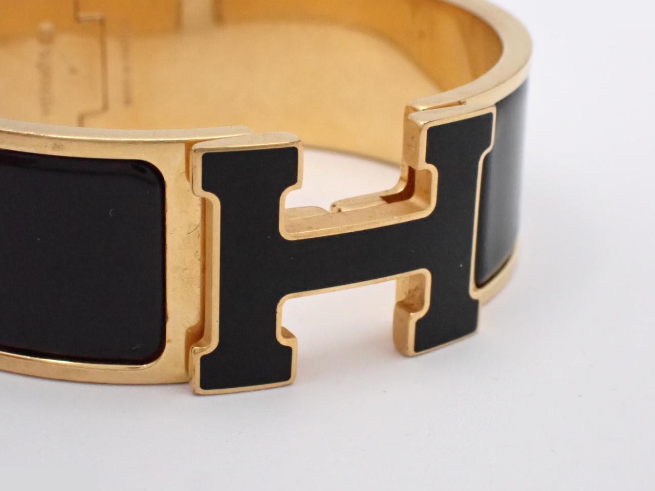Bracelet, "Click H," Black, Wrist circumference approximately 16.5 cm — view 3