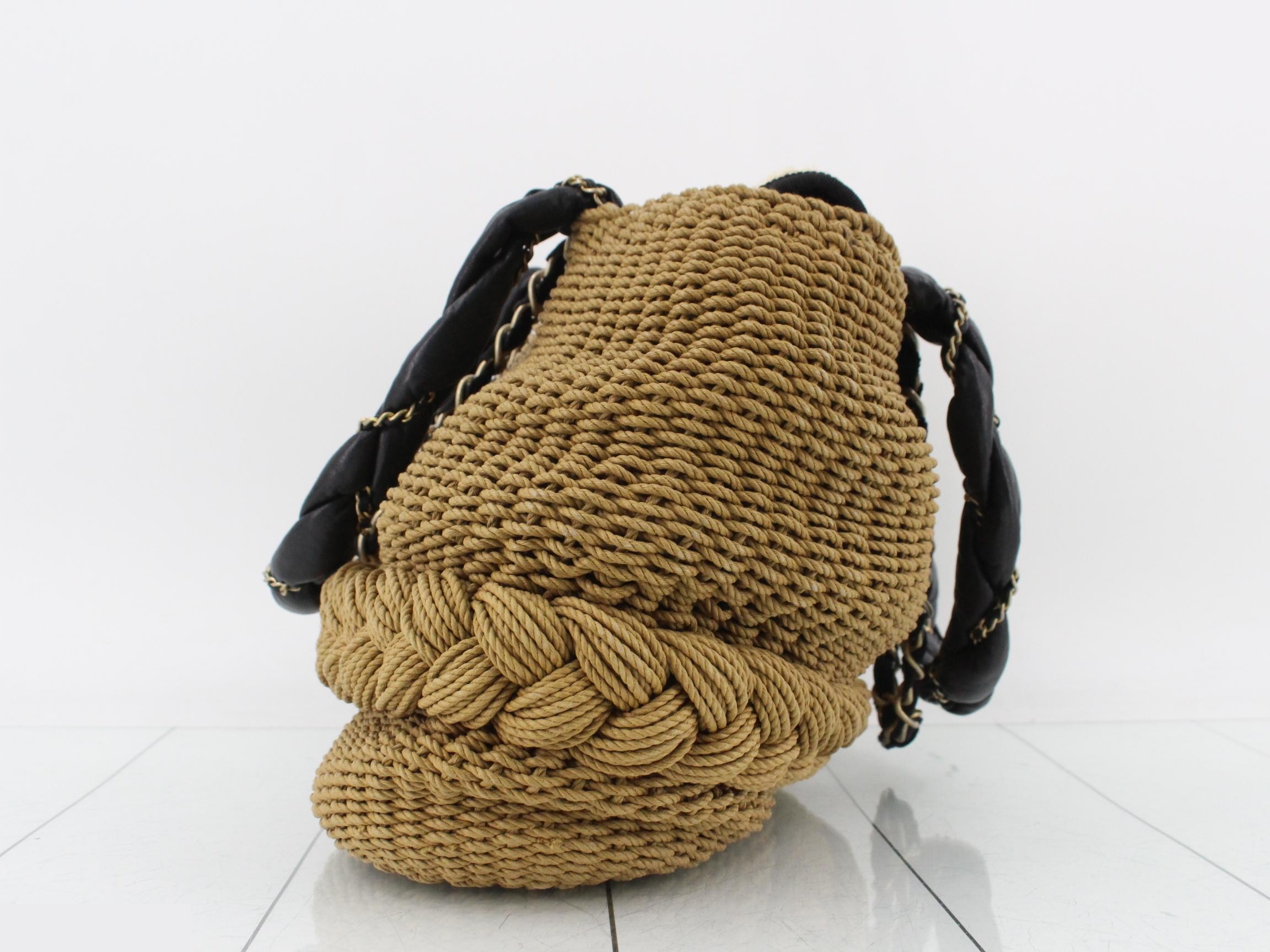 Coco Country Raffia Charm Shoulder Bag — view 3