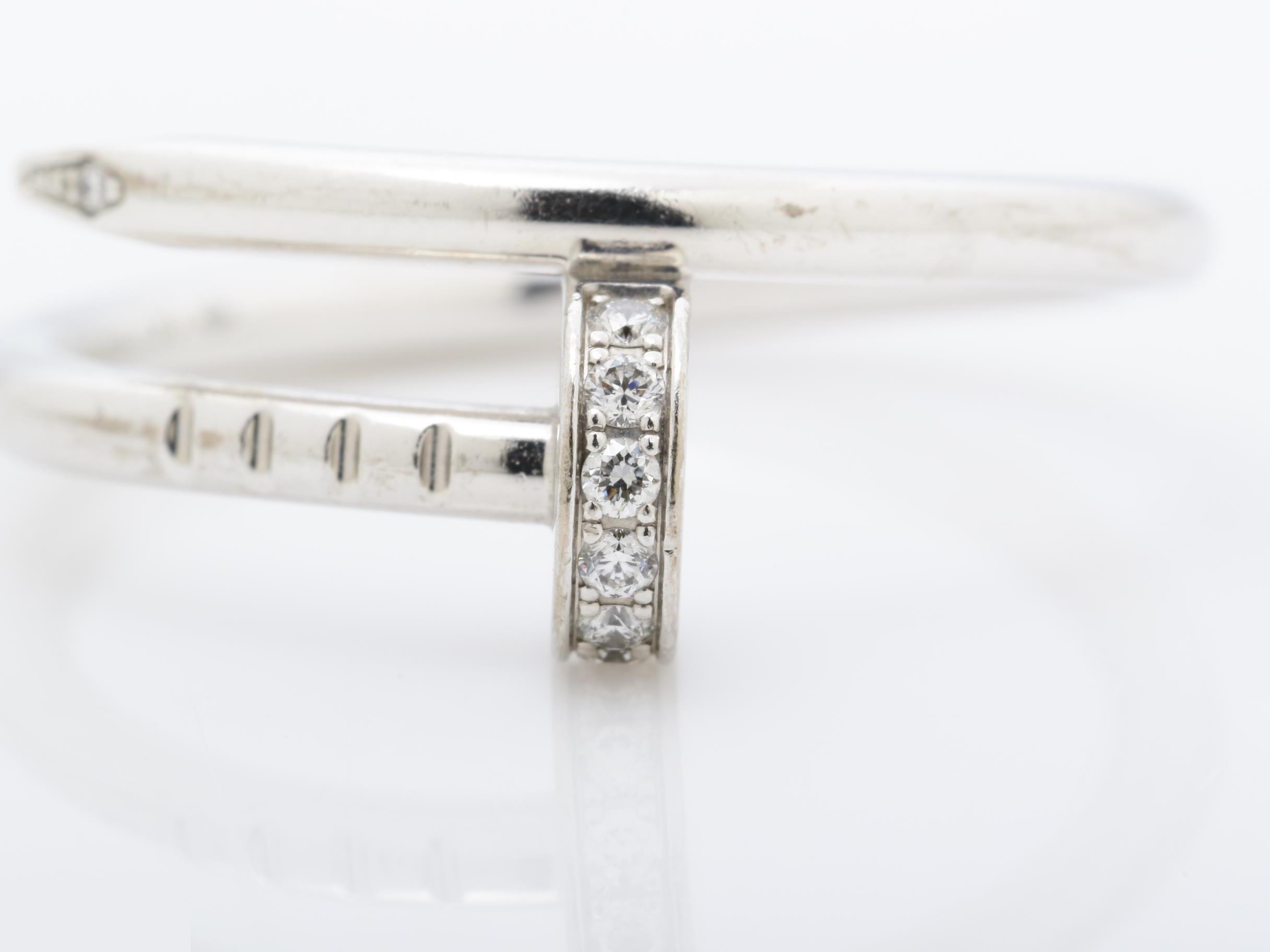 Juste un Clou ring, diamond, PT950, 3.3g, size #49 — view 2
