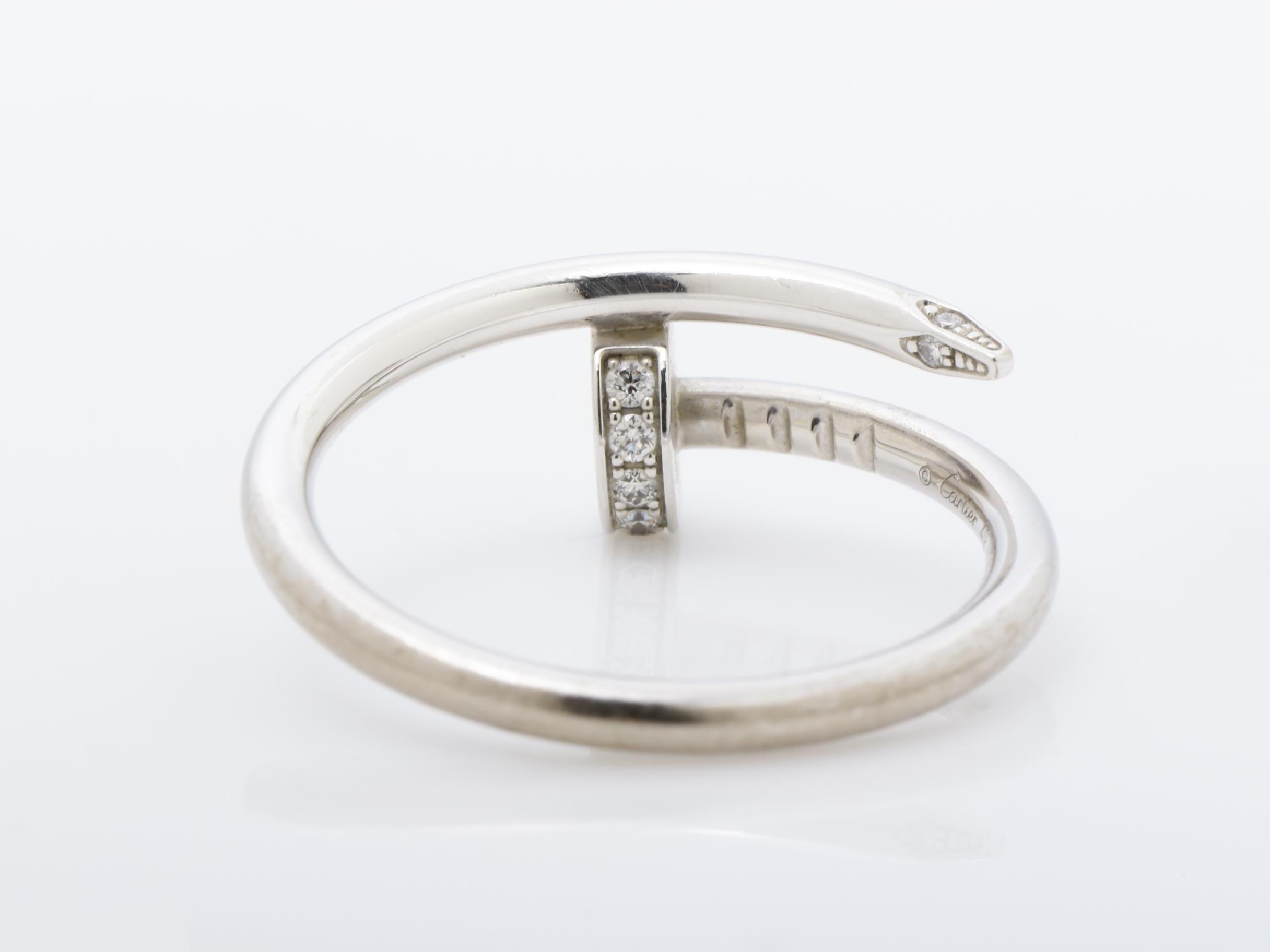 Juste un Clou ring, diamond, PT950, 3.3g, size #49 — view 4