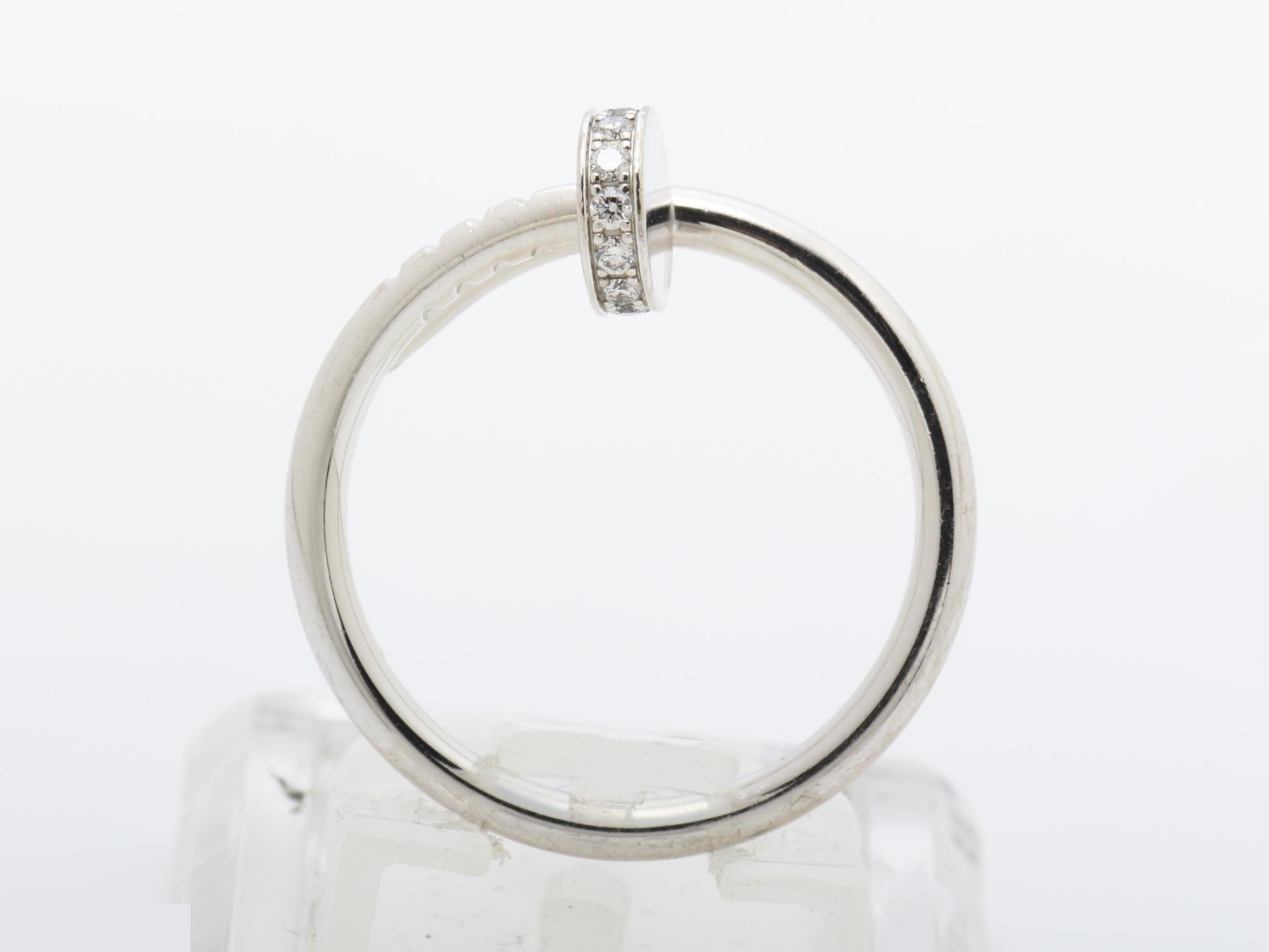 Juste un Clou ring, diamond, PT950, 3.3g, size #49 — view 5