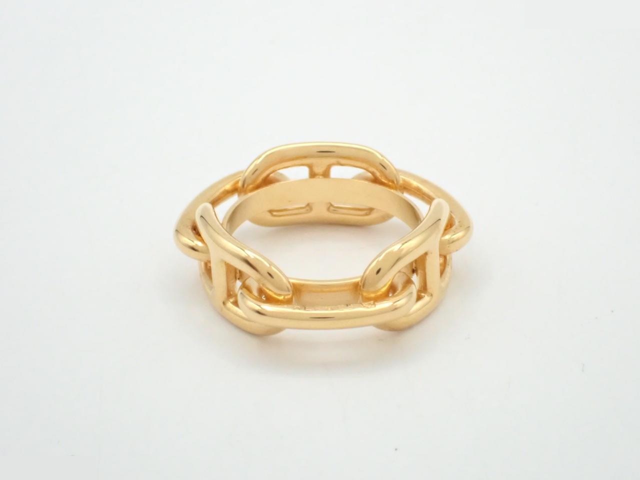 Gold-colored scarf ring — view 2