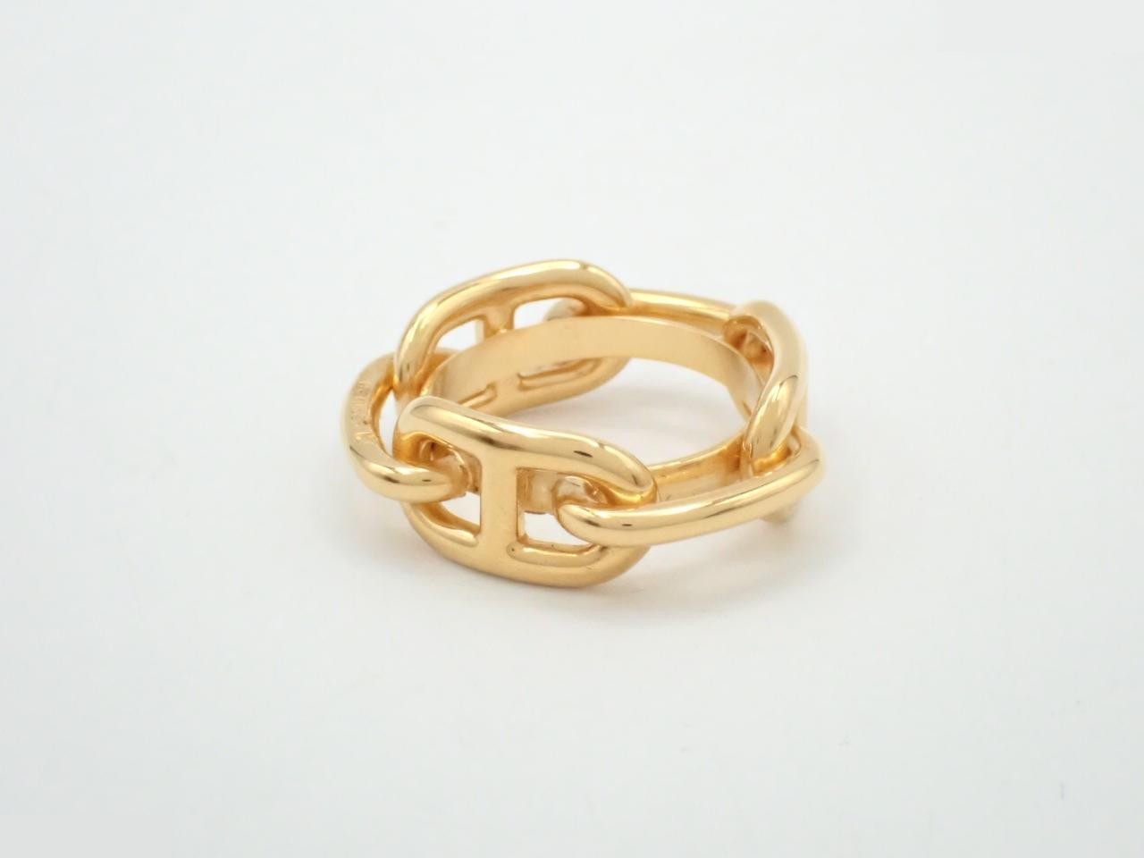 Gold-colored scarf ring — view 3