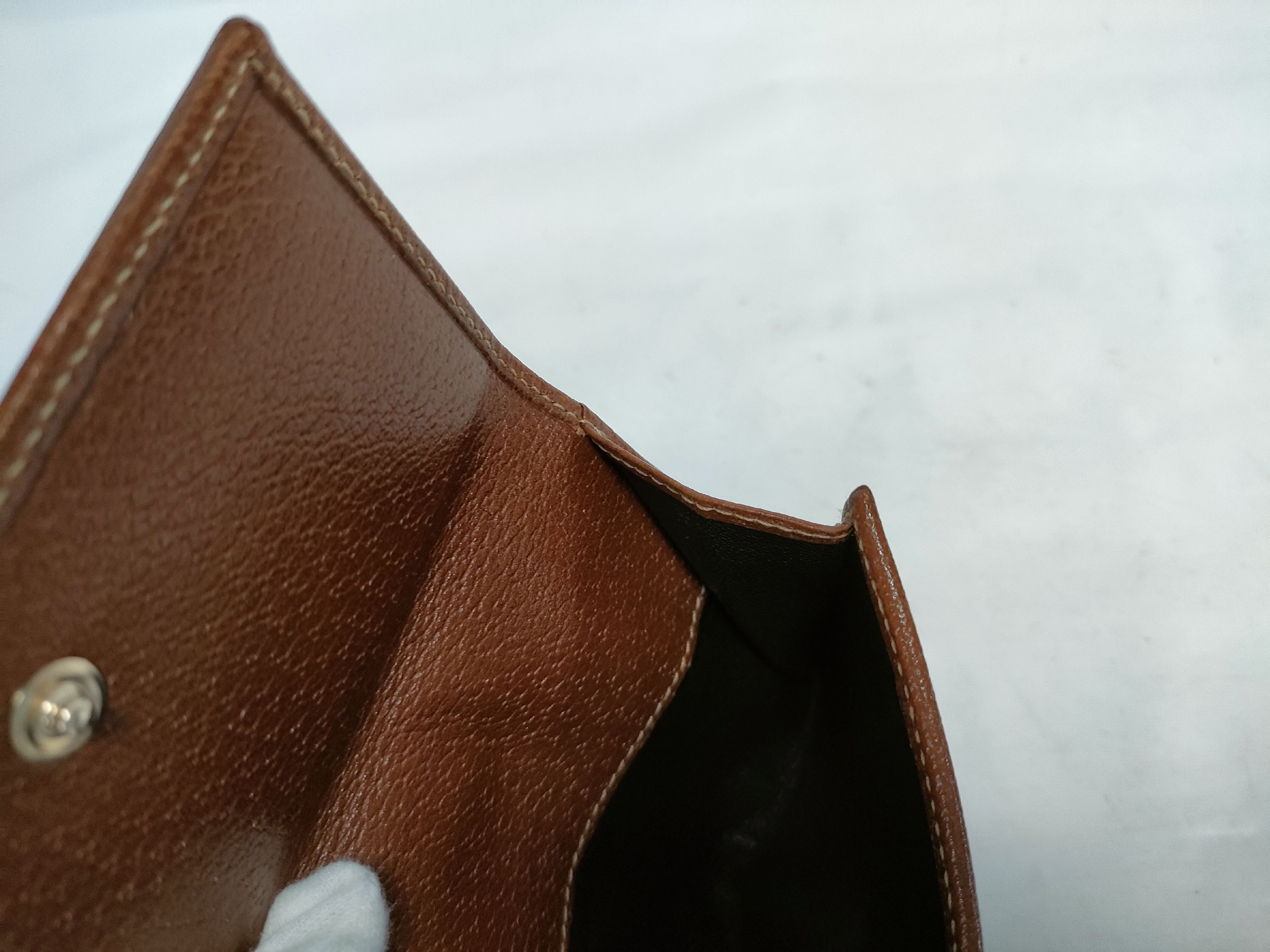 141411 Abbey Interlocking G Denim Bi-fold Wallet — view 12