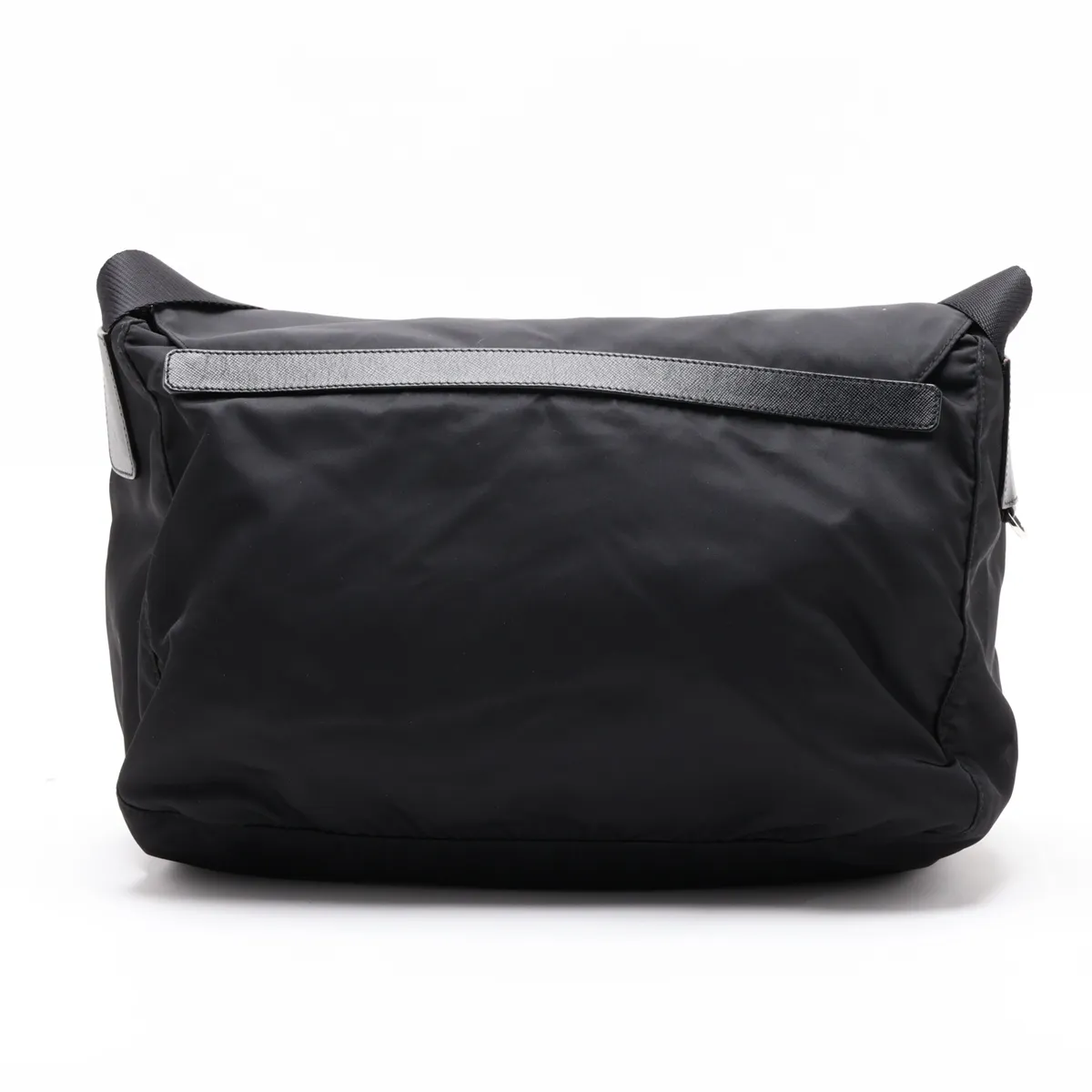 Tessuto Nylon x Leather Shoulder Bag, Black BT1738 — view 2