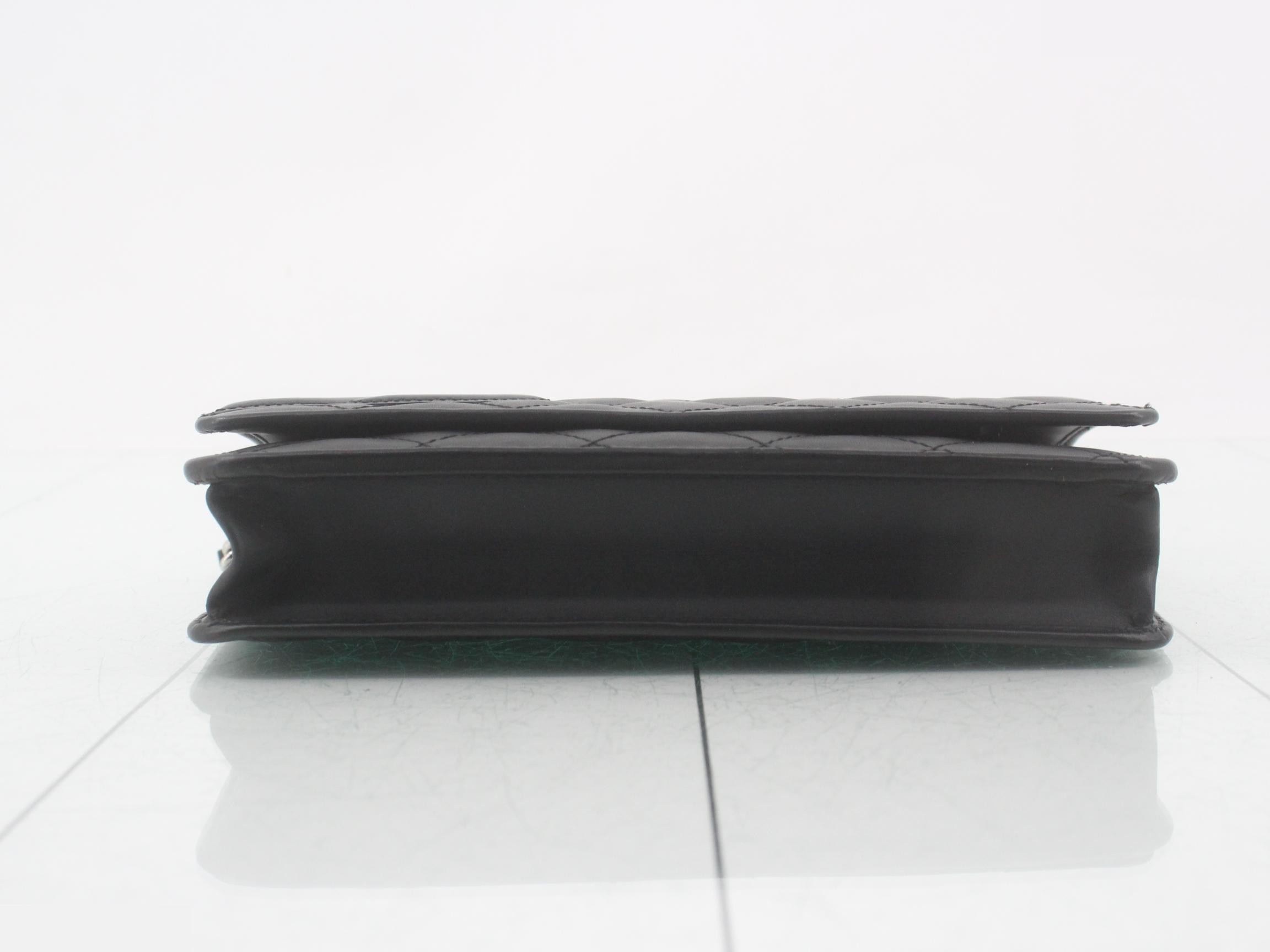 Cambon Line Leather/Enamel Chain Wallet — view 3