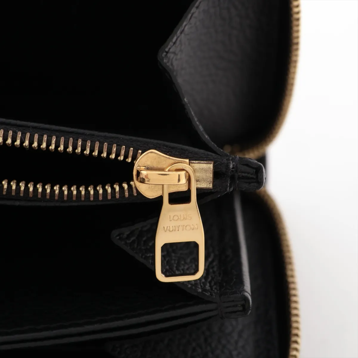 Bicolor Monogram Empreinte Zippy Wallet M80481 Noir x Cream Round Zip Wallet (RFID detected) — view 12