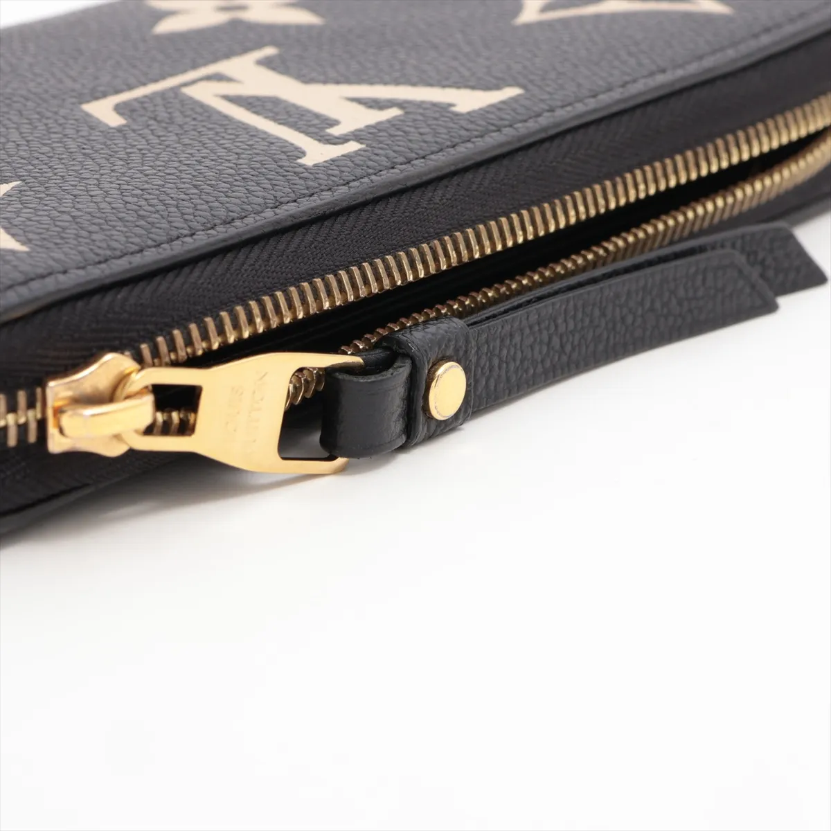Bicolor Monogram Empreinte Zippy Wallet M80481 Noir x Cream Round Zip Wallet (RFID detected) — view 13