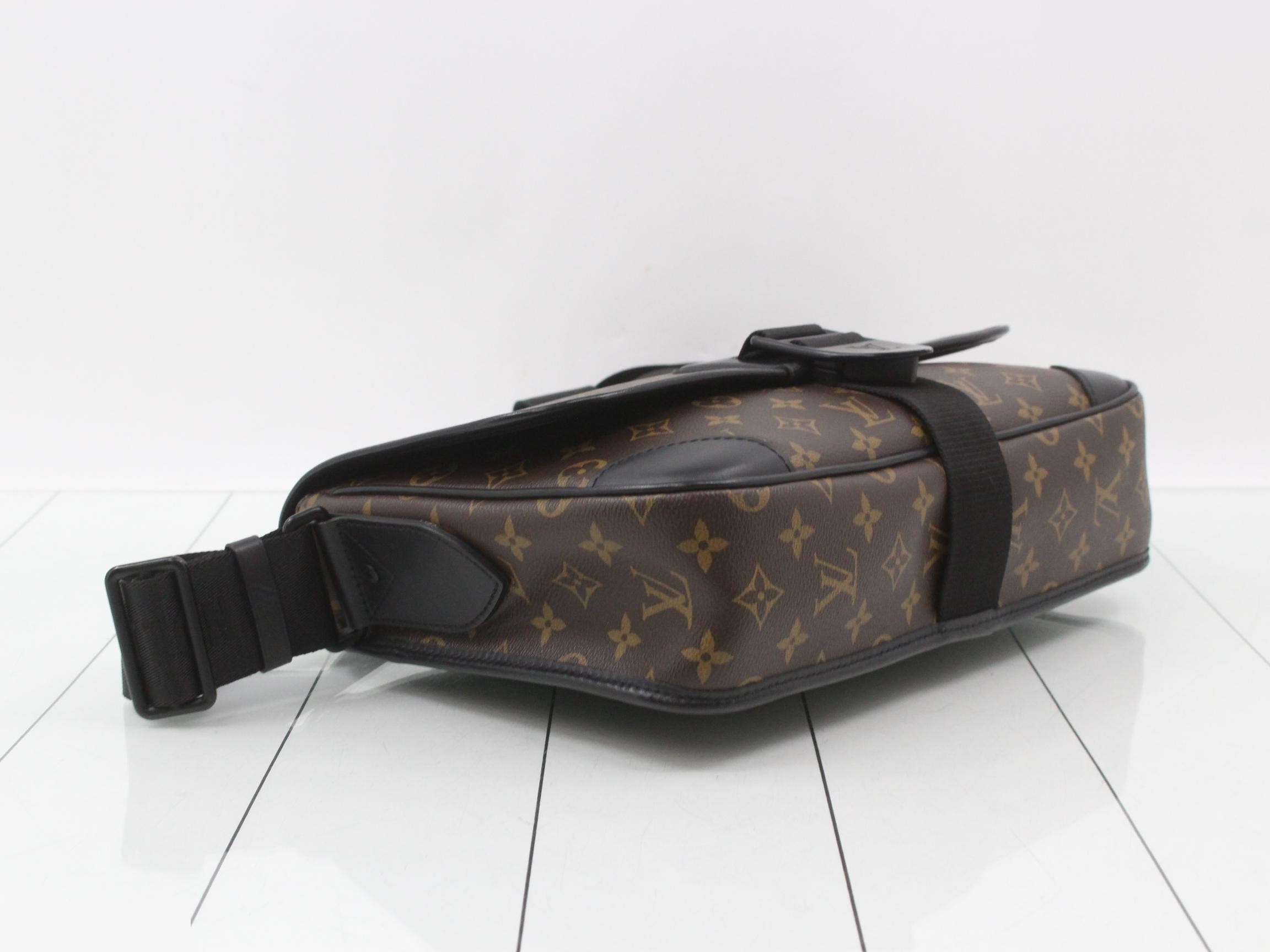 Archie Messenger Monogram Macassar Messenger Bag — view 5