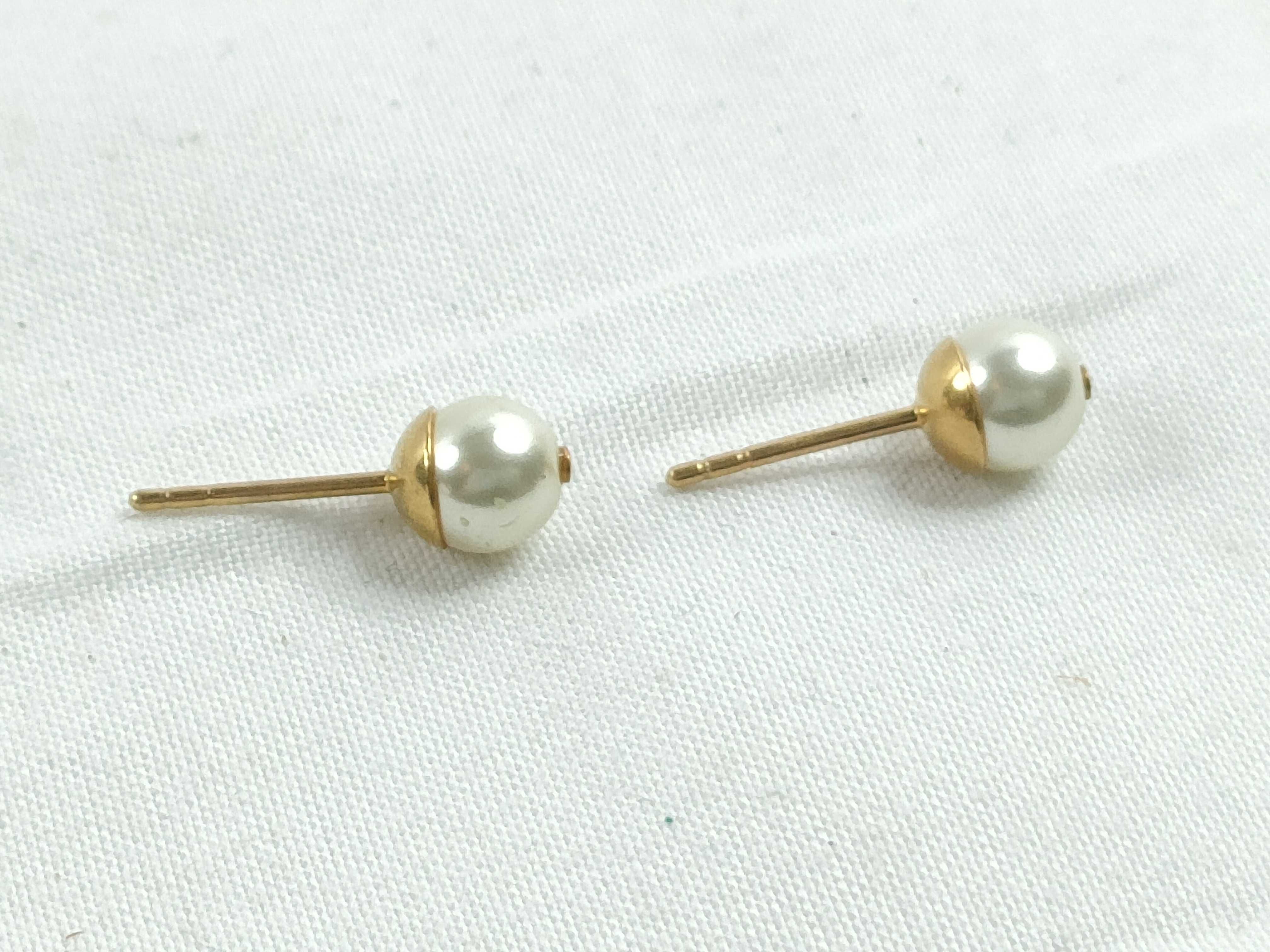 Tribal Pearl Earrings — view 5