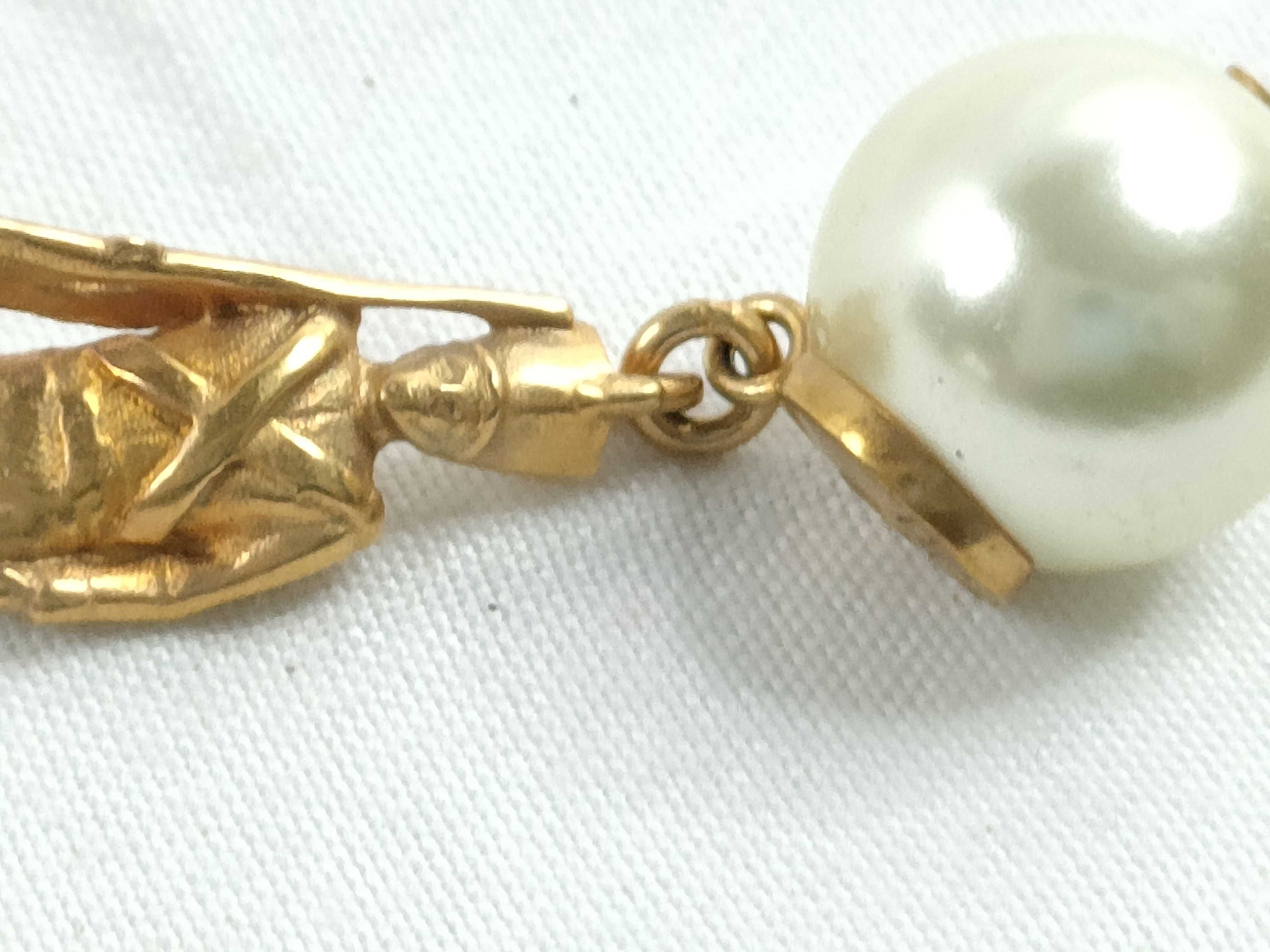 Tribal Pearl Earrings — view 7