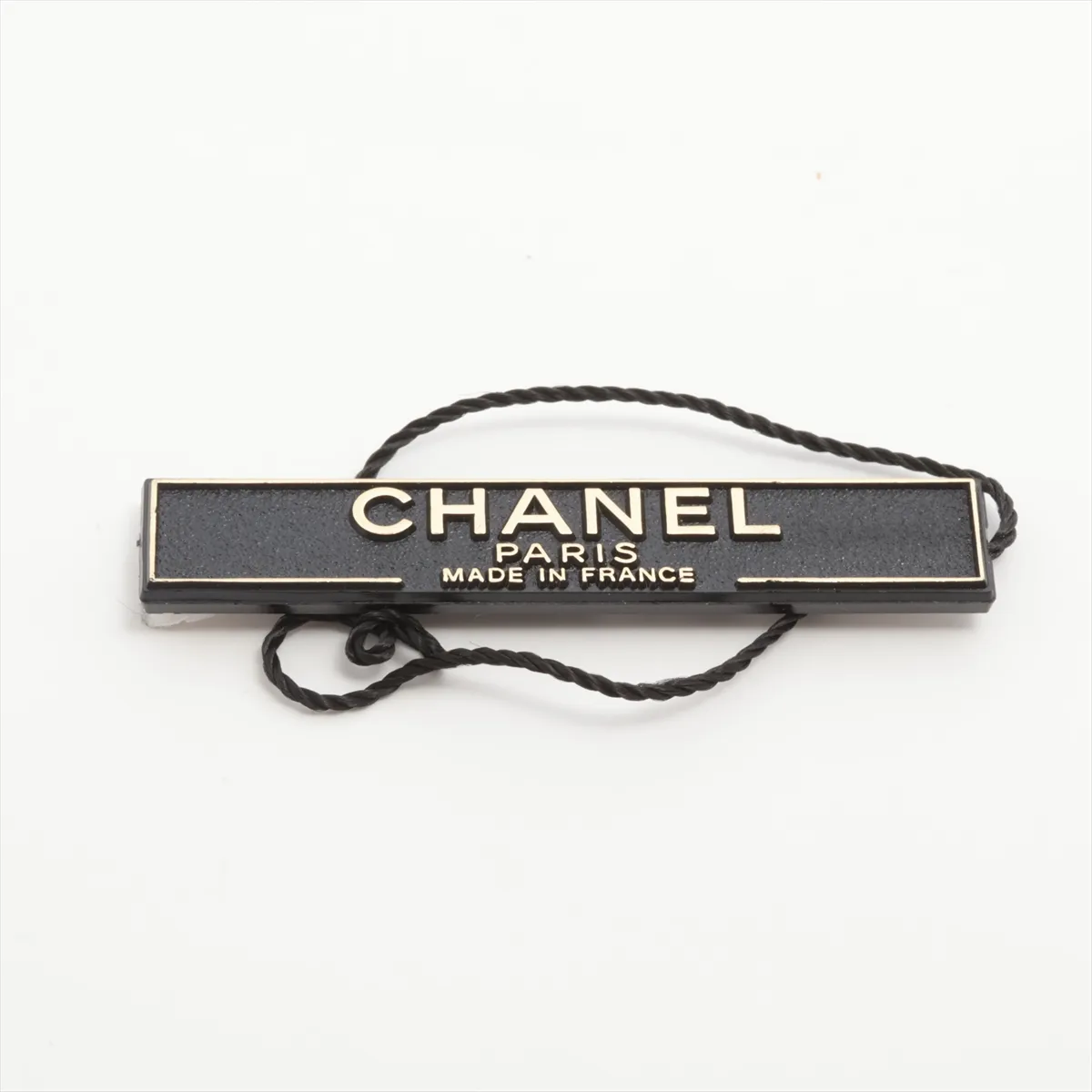 Coco Mark 02A Brooch, Metal x Rhinestone, Black. — view 5