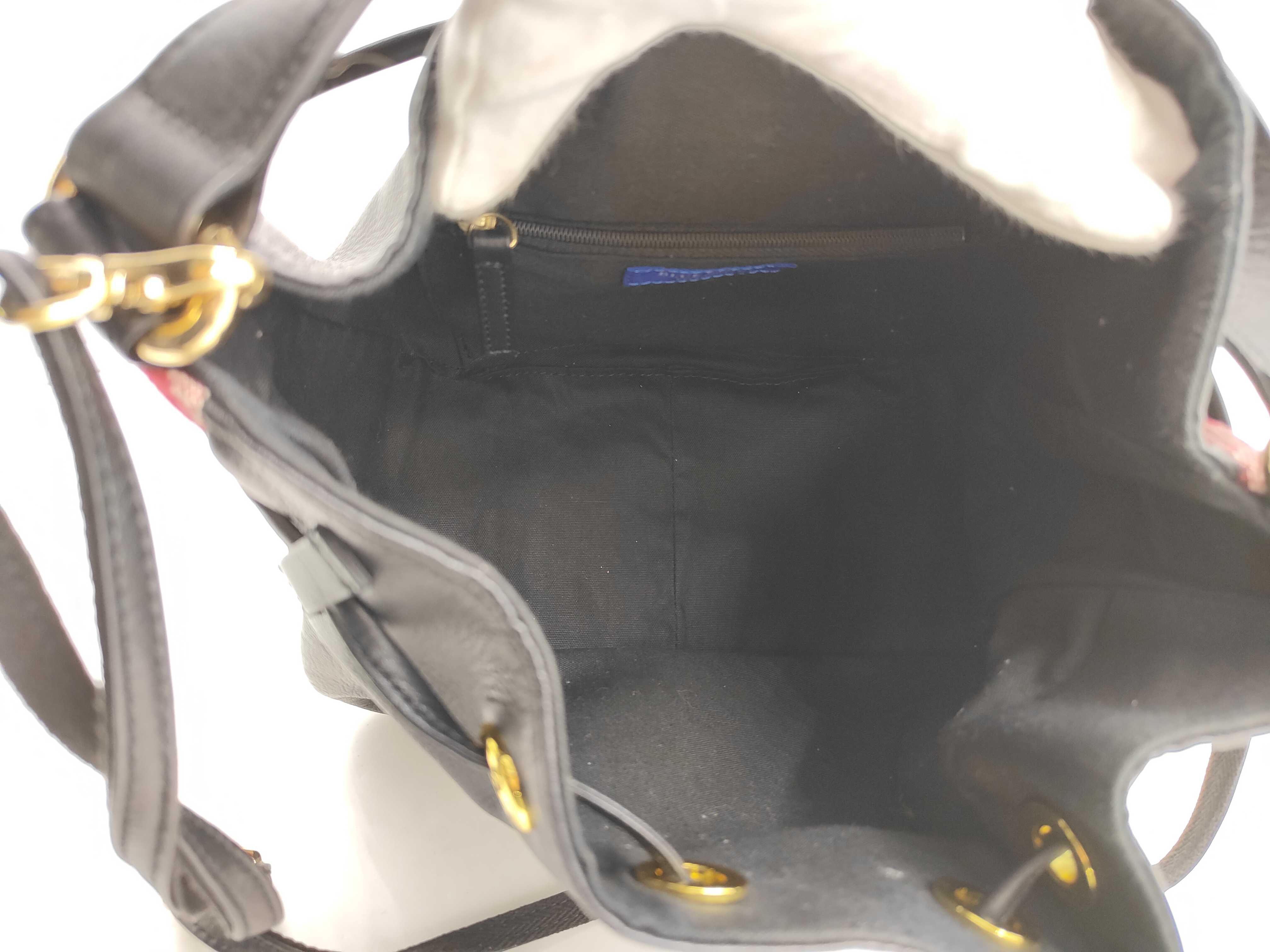 Blue Label Nova Check Drawstring 2-Way Shoulder Bag with Strap — view 10